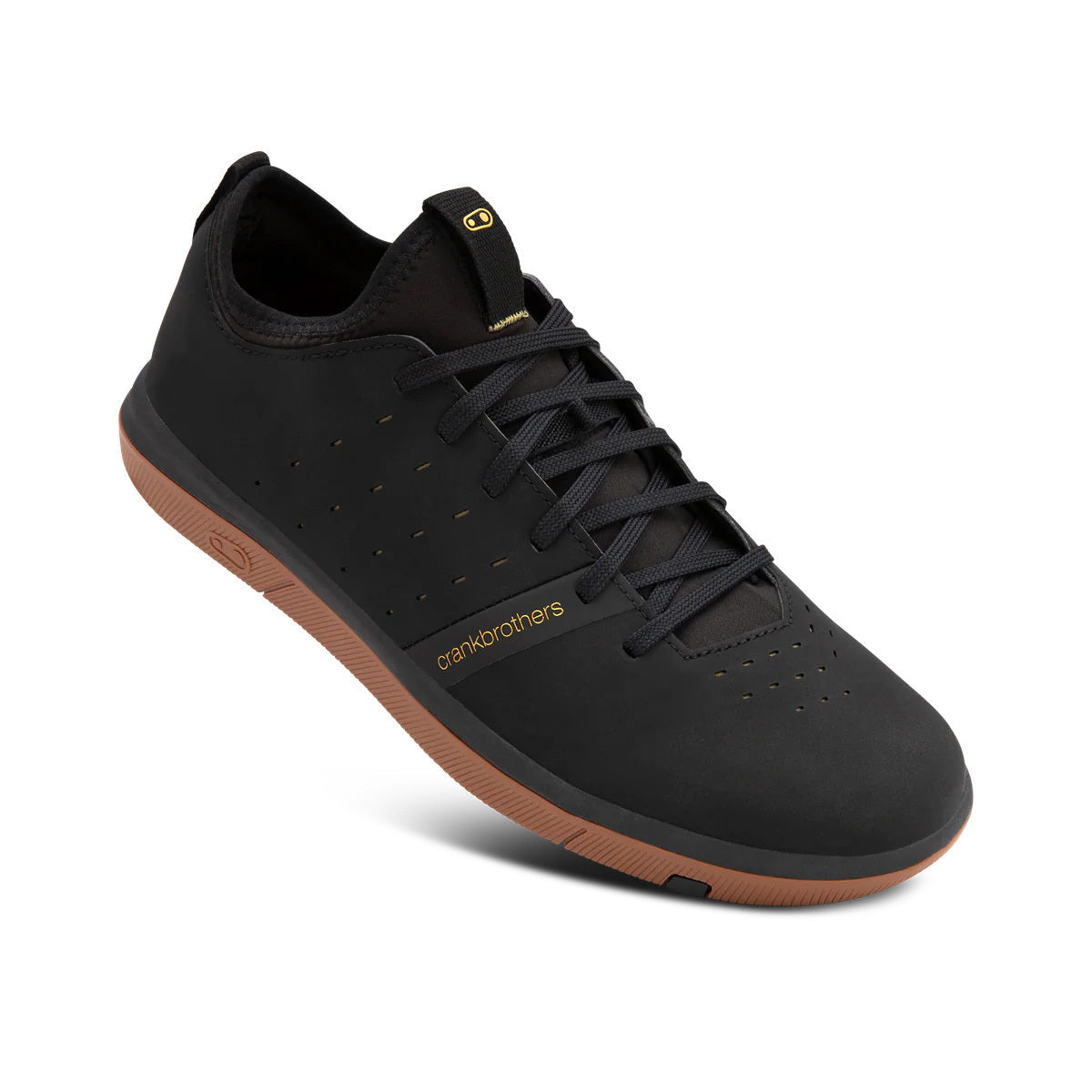 Crank Brothers Stamp Street Fabio Flat Shoes - US 14.0 - Black - Gold
