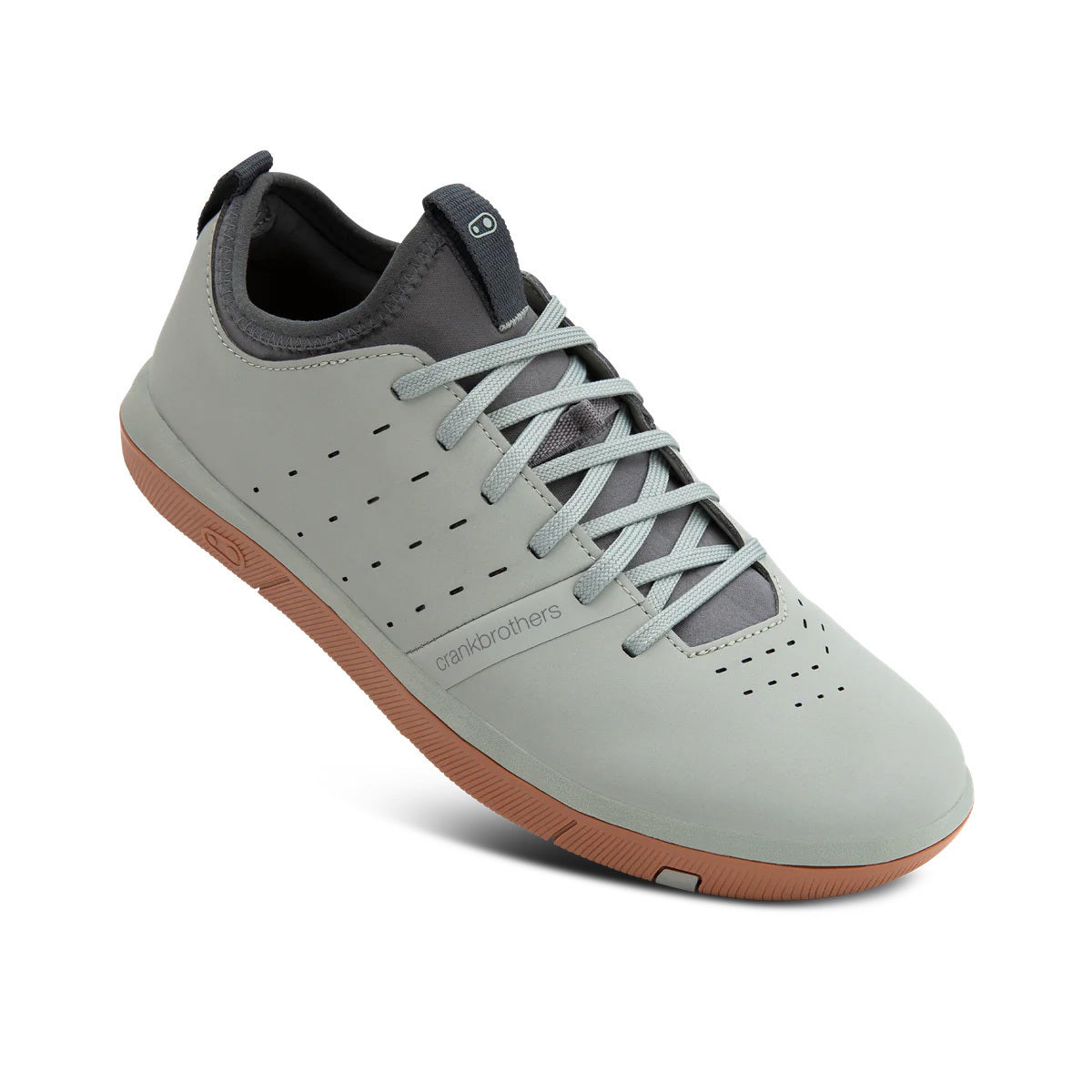 Crank Brothers Stamp Street Fabio Flat Shoes - US 8.0 - Sage - Grey