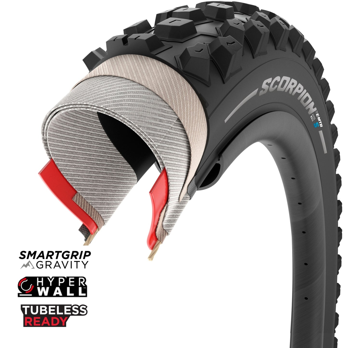 Pirelli Scorpion E-MTB S Tyre - 29 Inch - 2.6 Inch - TR Folding - Black