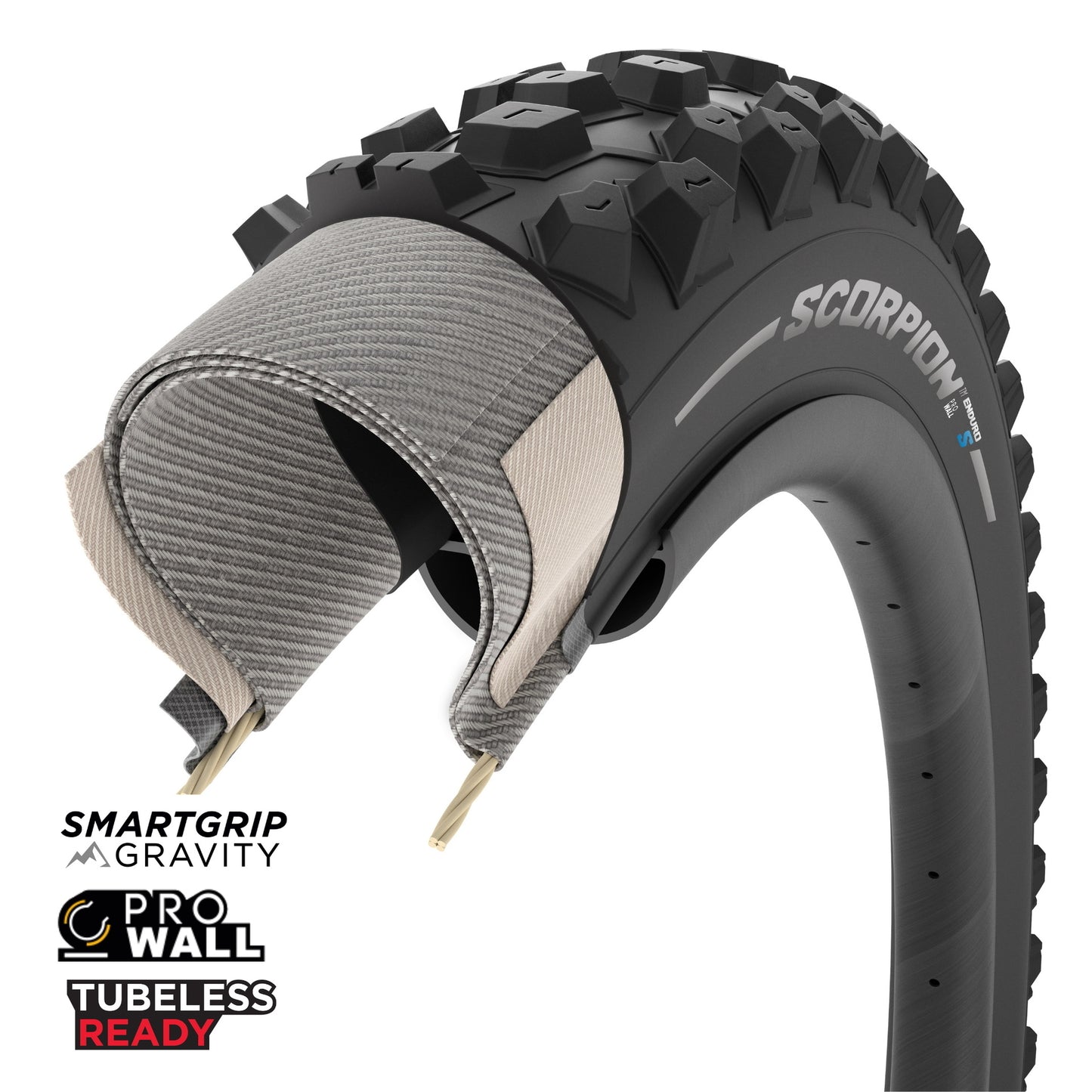 Pirelli Scorpion Enduro S Tyre - 29 Inch - 2.4 Inch - TR Folding - Black - PW