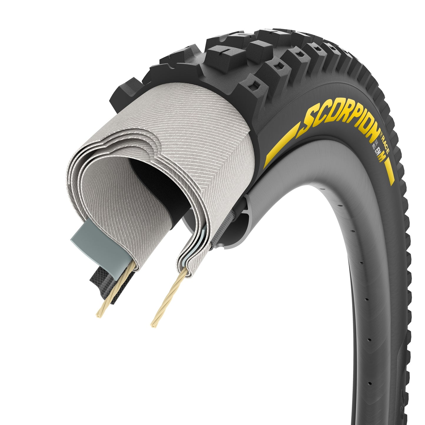Pirelli Scorpion Race Enduro M Tyre - 27.5 Inch - 2.5 Inch - TR Folding - Yellow Label
