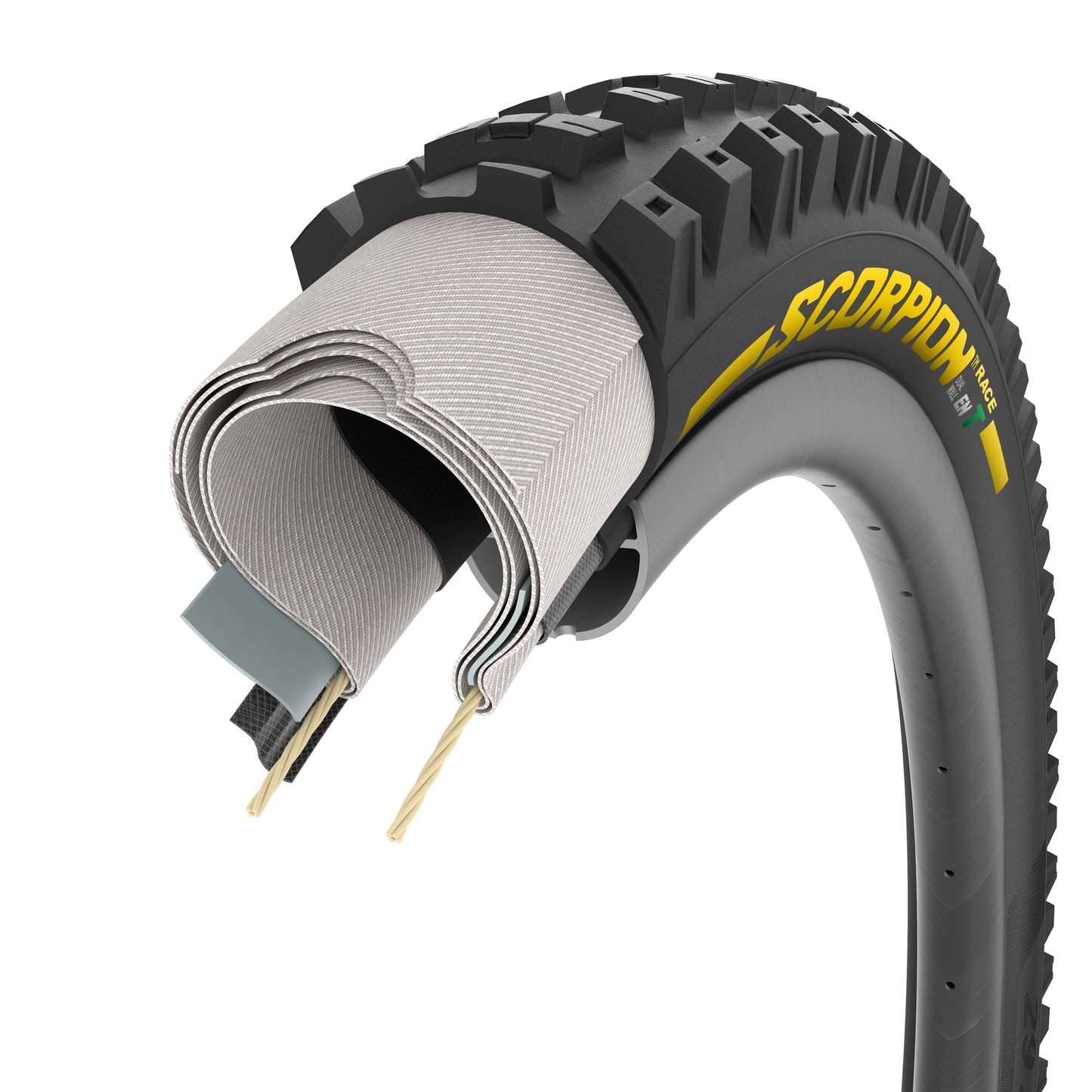 Pirelli Scorpion Race Enduro T Tyre - 29 Inch - 2.5 Inch - TR Folding - Yellow Label