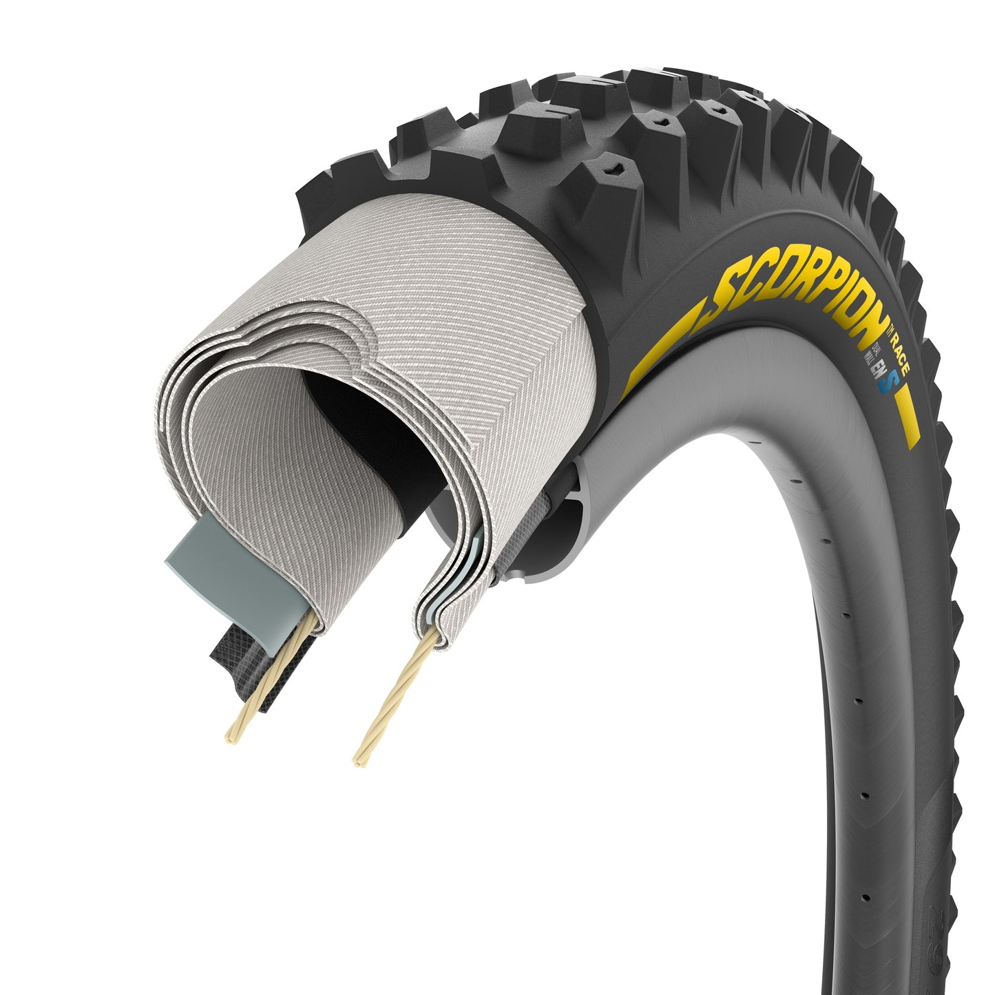 Pirelli Scorpion Race Enduro S Tyre - 29 Inch - 2.5 Inch - TR Folding - Yellow Label
