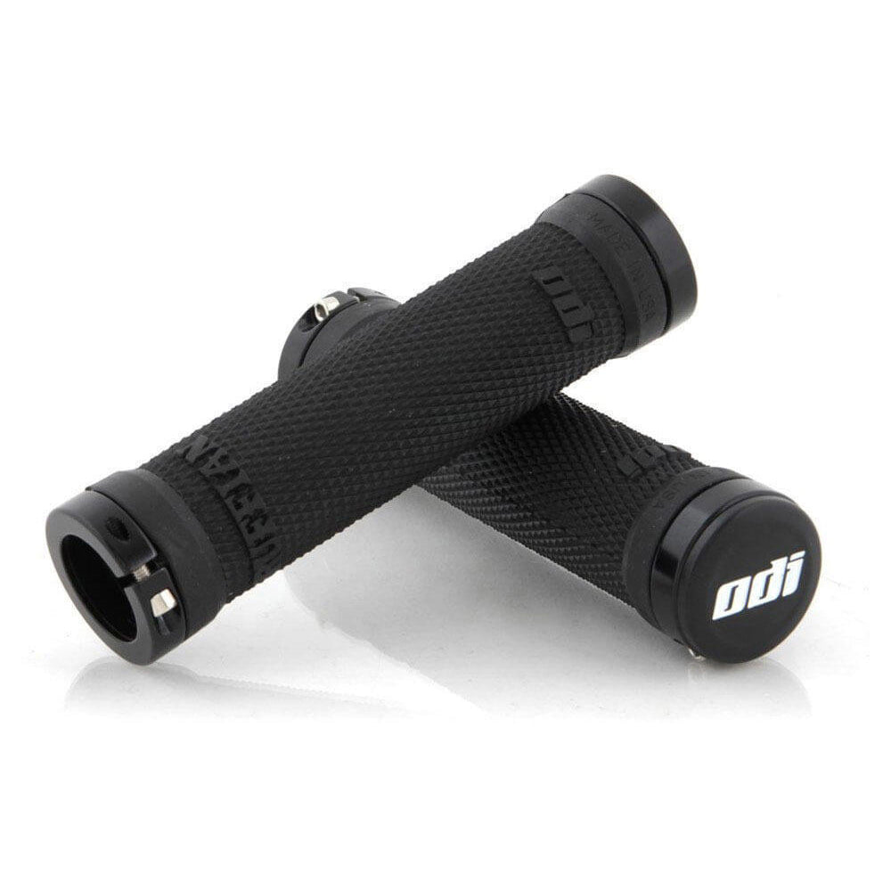 ODI Ruffian Lock On Grips - Black With Black Clamps