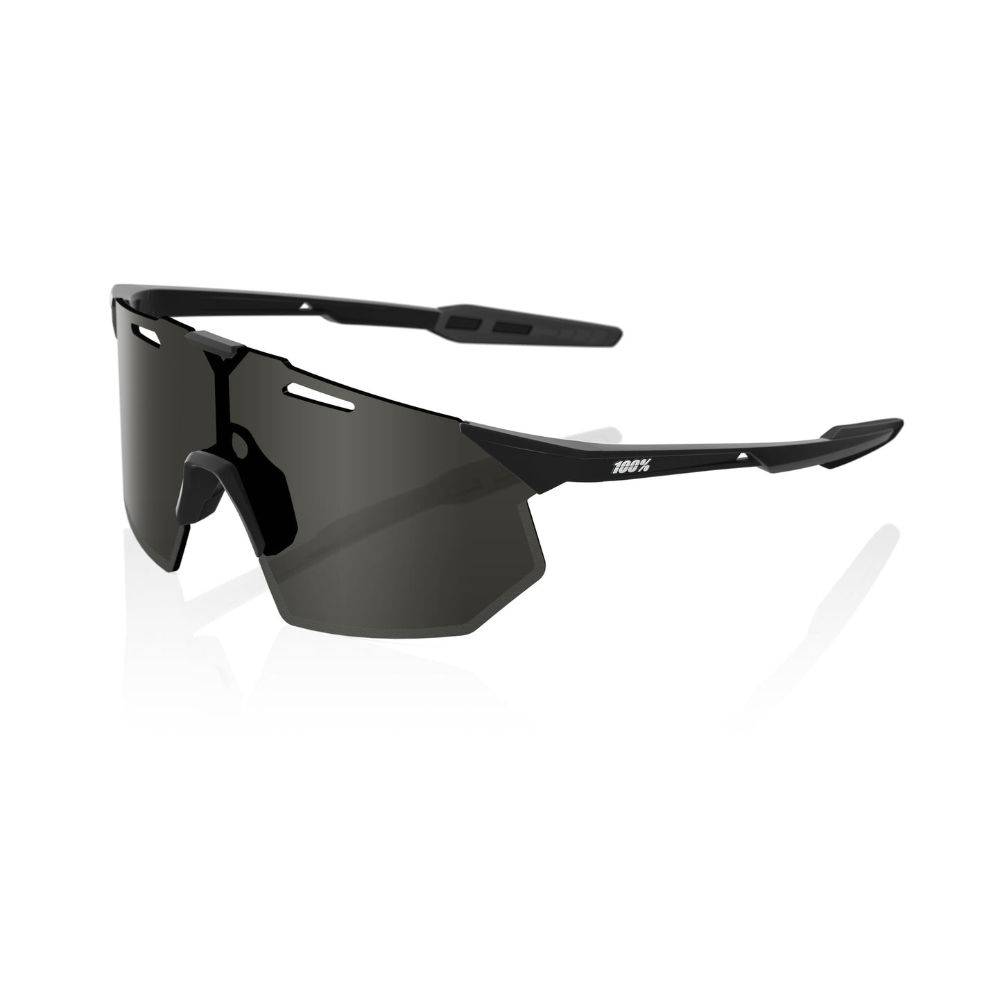 100 Percent Hypercraft SQ Sunglasses - One Size Fits Most - Matte Black Smoke Lens