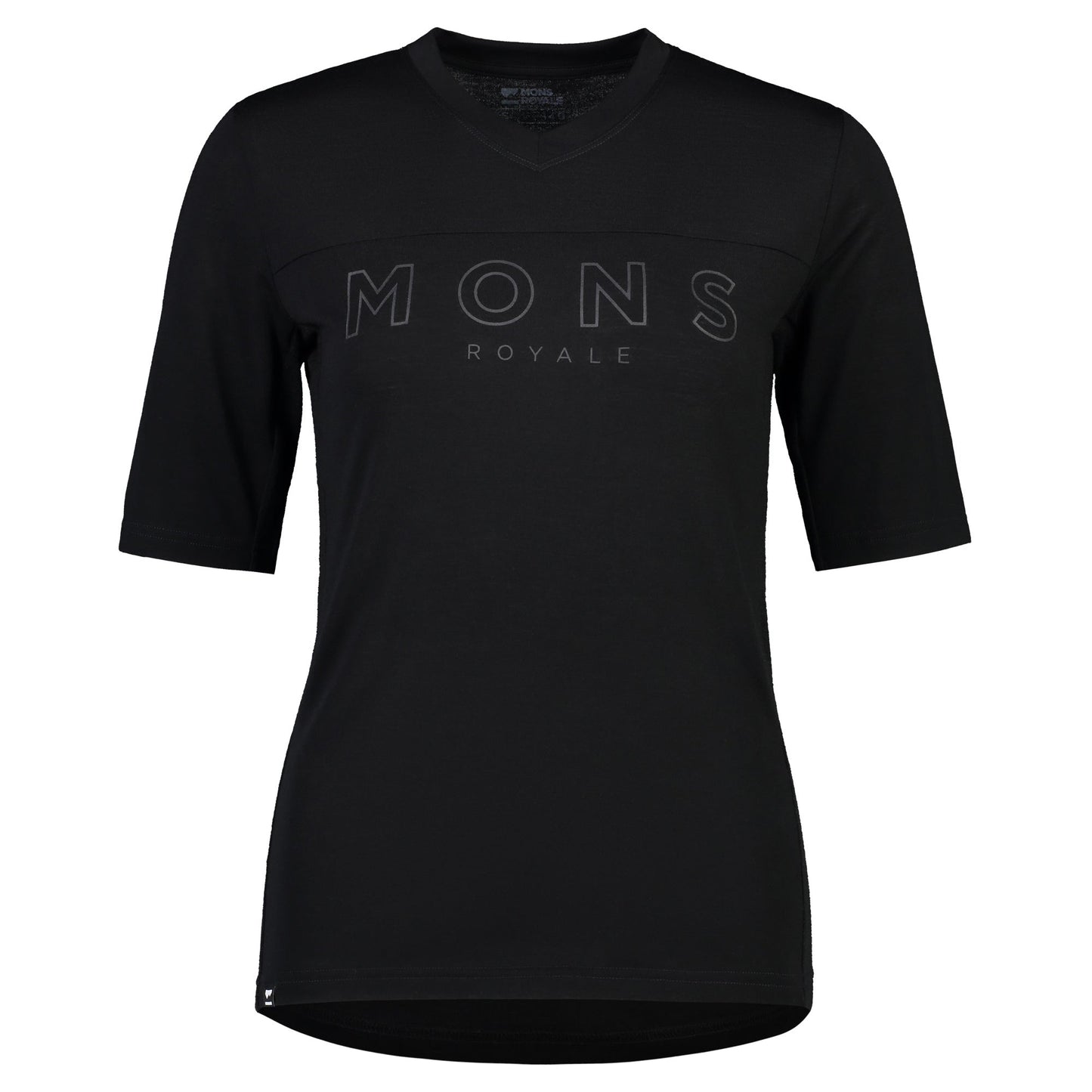 Mons Royale Redwood Enduro VT Short Sleeve Women's Jersey - Women's S - Black