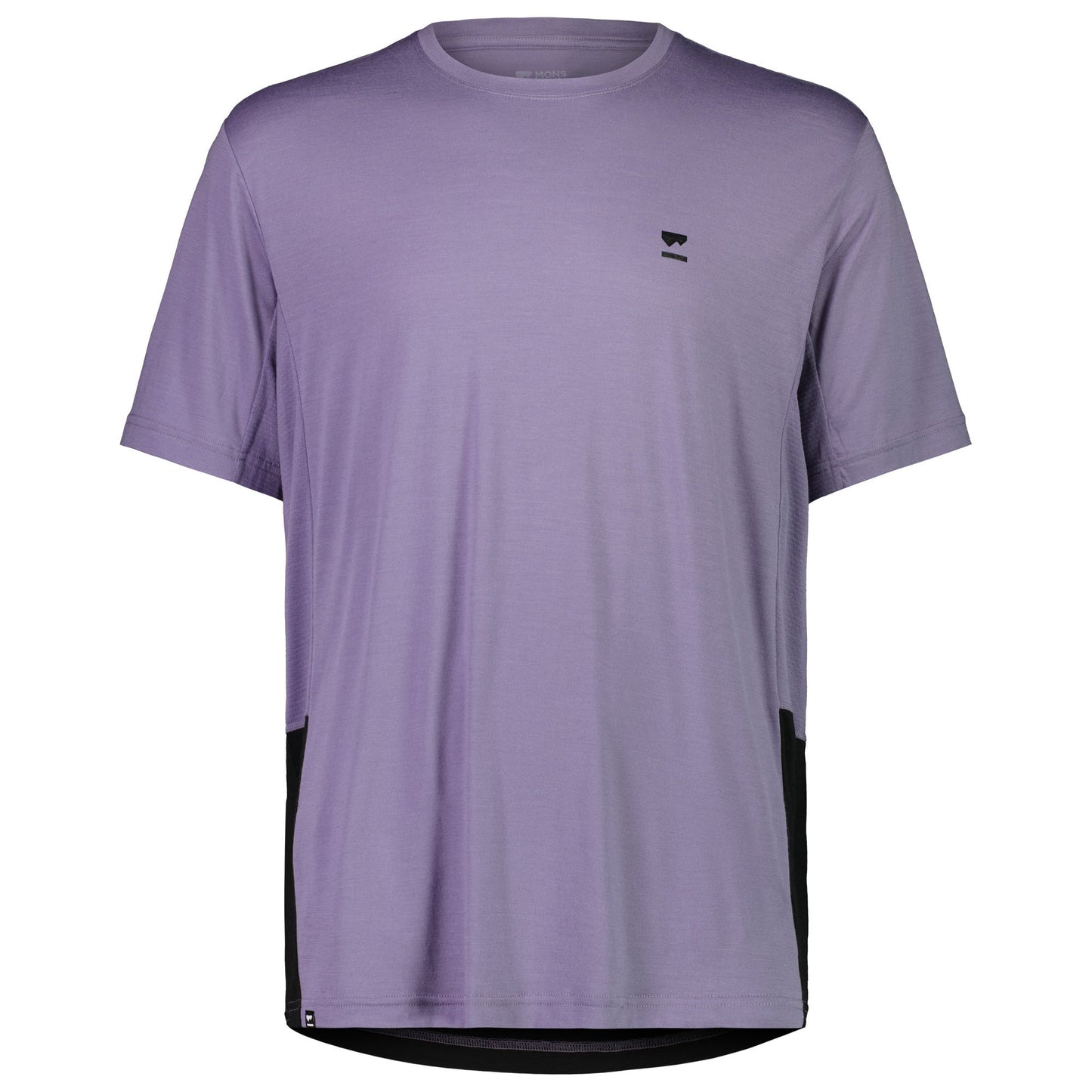 Mons Royale Tarn Merino Shift Men's T-Shirt - L - Thistle - Black