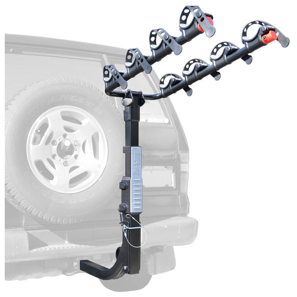 Allen S-645 Premier 4 Bike Hitch Mounted Rack - Clears Spare Tyre