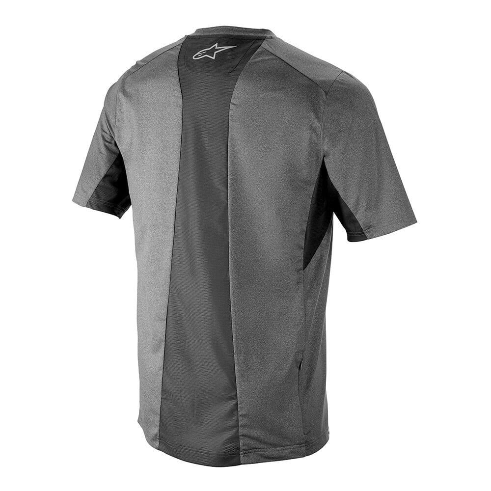 AlpineStars Alps 6.0 Short Sleeve Jersey - S - Melange Dark Grey - Black