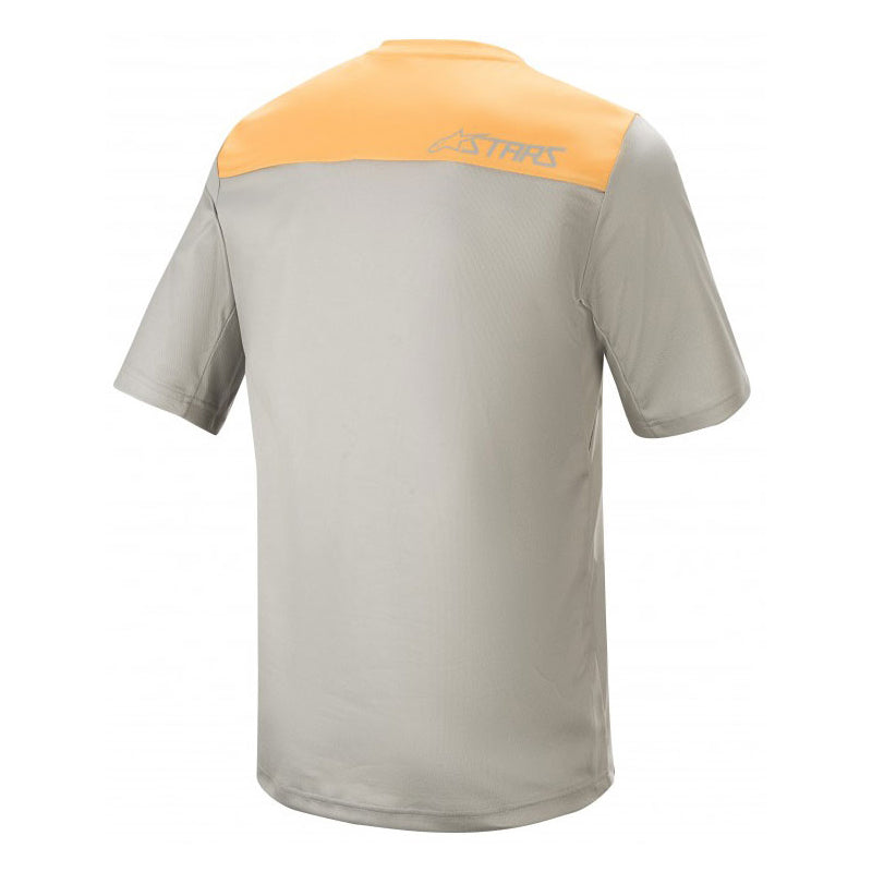 AlpineStars Drop 4.0 Short Sleeve Jersey - M - Green - Steel - Tangerine