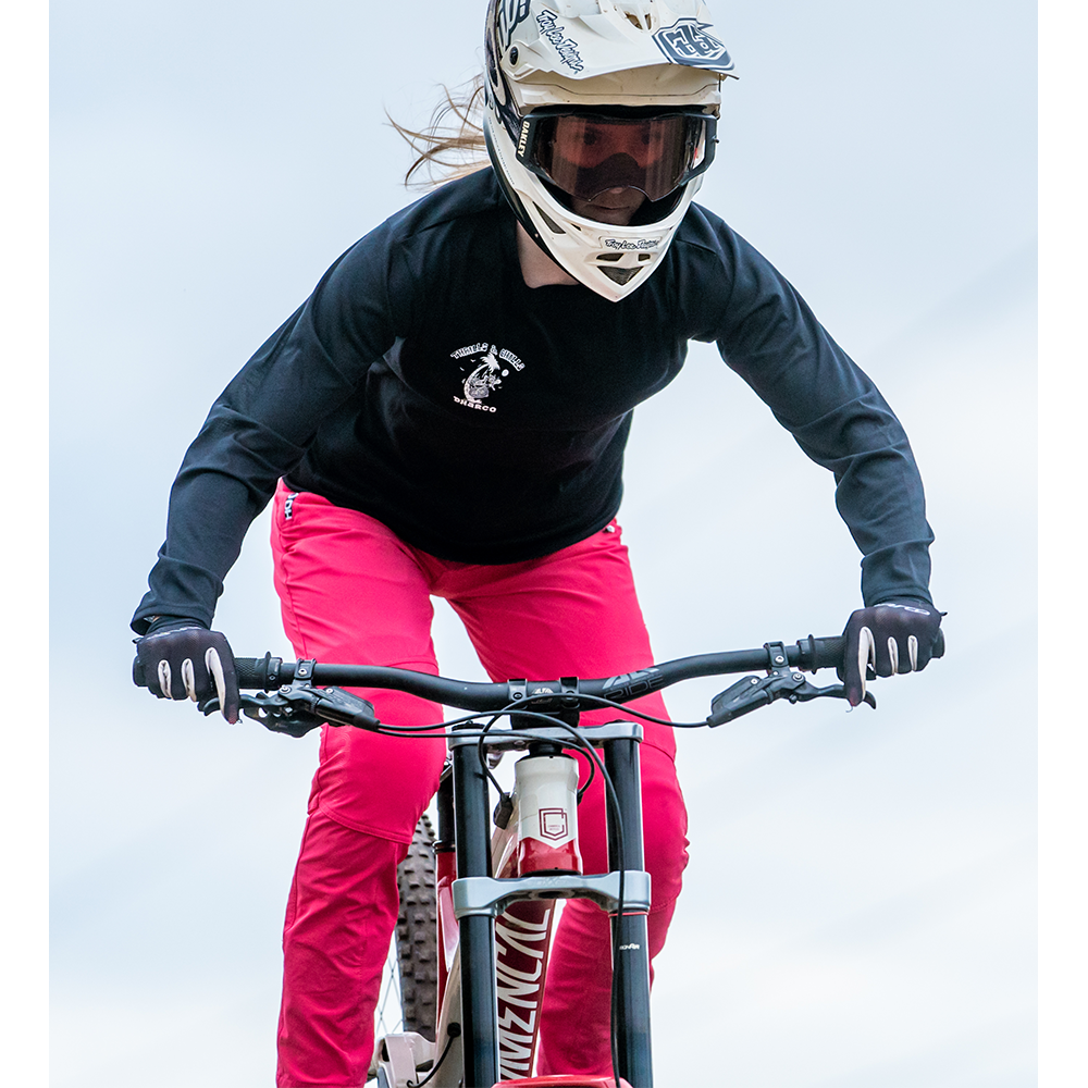 DHaRCO Women's Long Sleeve Tech Tee - Women's XS - Thrills & Chills