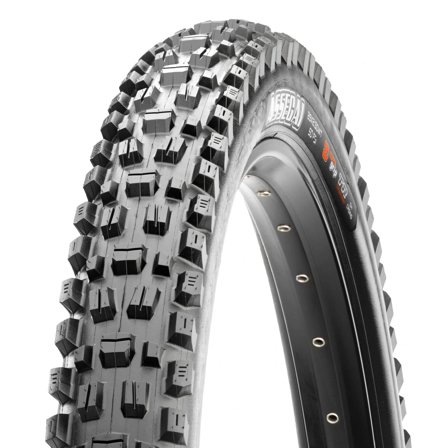 Maxxis Assegai Tyre - TR Kevlar Folding - 2 Ply DH WT - 3C Maxx Grip - 2.5 Inch - 27.5 Inch