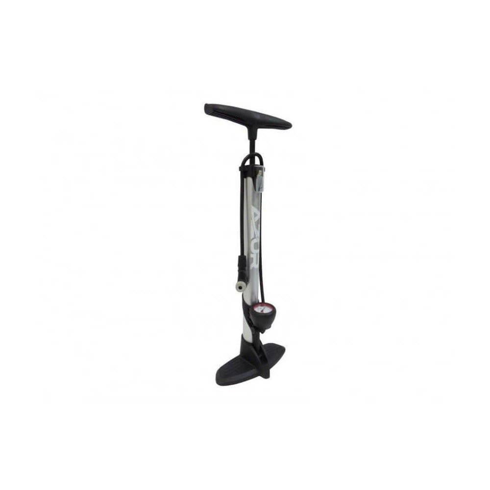Azur Alloy Floor Pump Silver