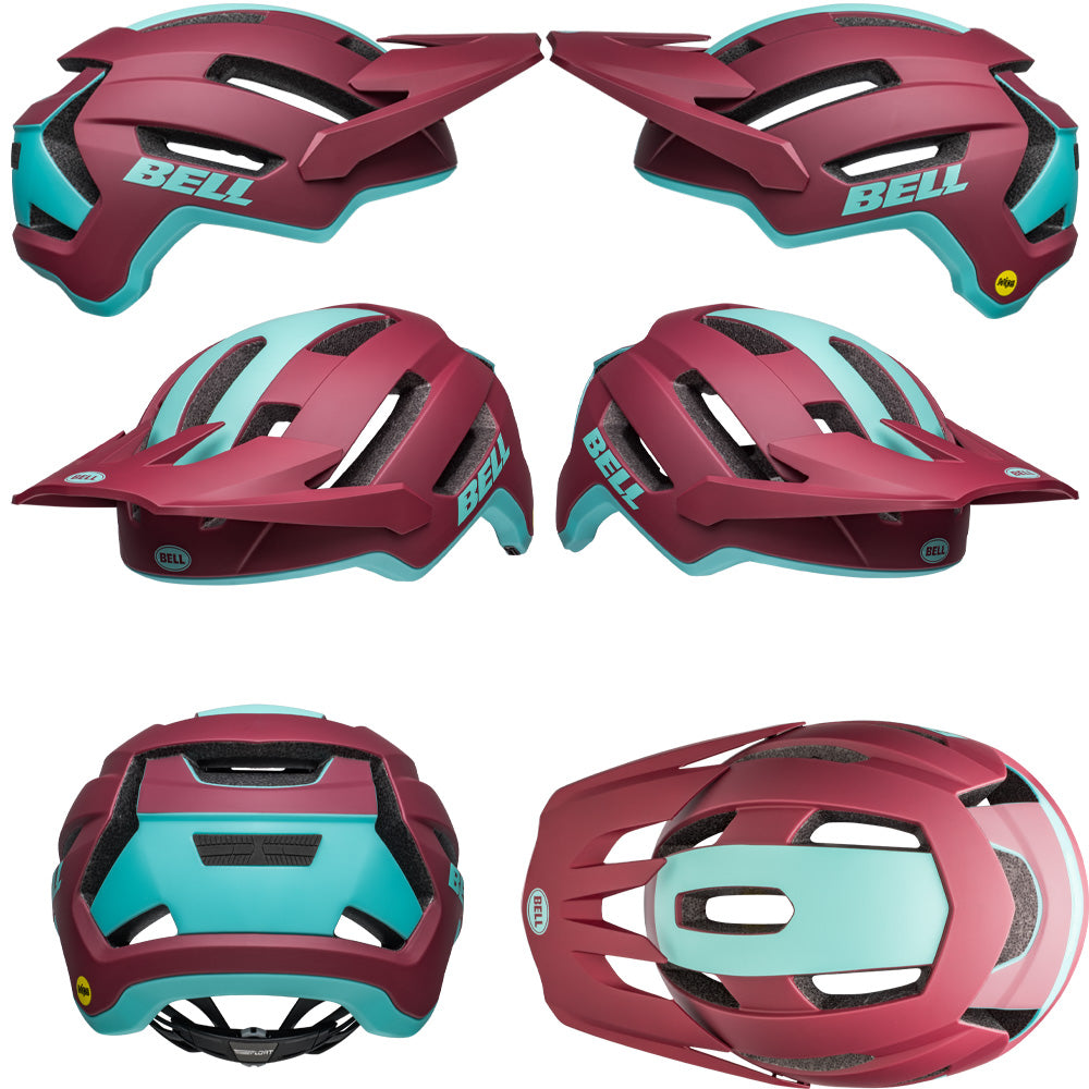 Bell 4FORTY Air MIPS Helmet - S - Matte Brick Red - Ocean - AS-NZS 2063-2008 Standard