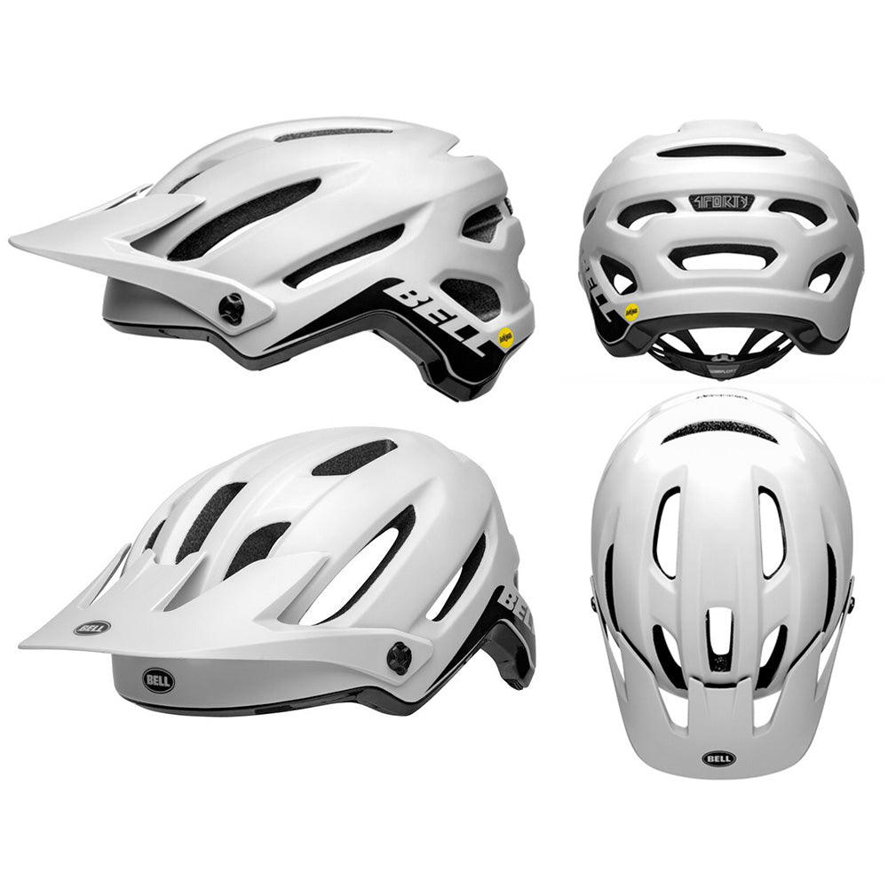 Bell 4FORTY MIPS Helmet - L - Gloss White - Matte Black - AS-NZS 2063-2008 Standard