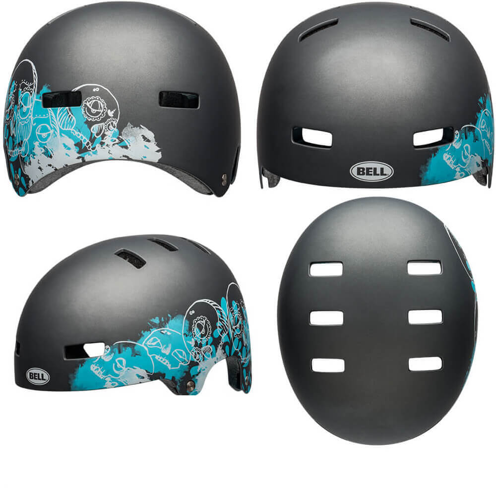Bell Division Helmet - L - Gunmetal Skulls - AS-NZS 2063-2008 Standard