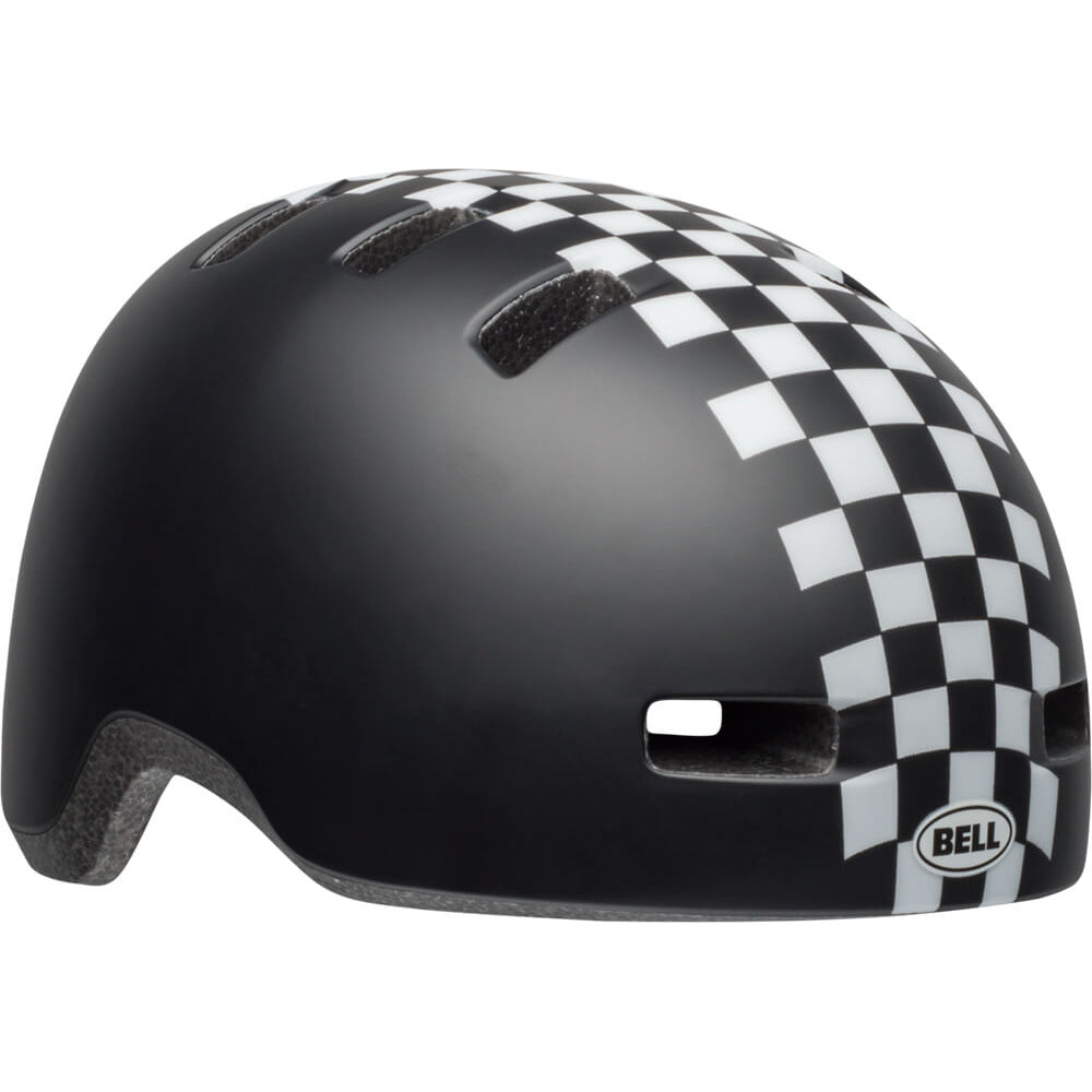Bell Lil Ripper Helmet - Toddler - One Size Fits Most - Checkers Matte Black - White - AS-NZS 2063-2008 Standard