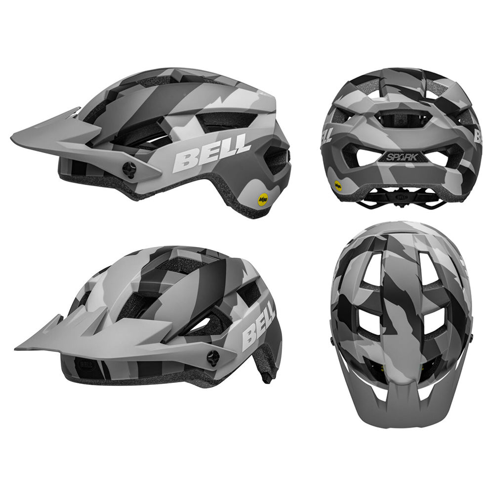 Bell Spark 2 MIPS Helmet - S-M - Matte Grey Camo - AS-NZSÂ 2063-2008 Standard