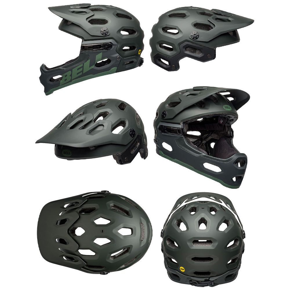 Bell Super 3R MIPS Helmet - M - Matte Green - AS-NZS 2063-2008 Standard