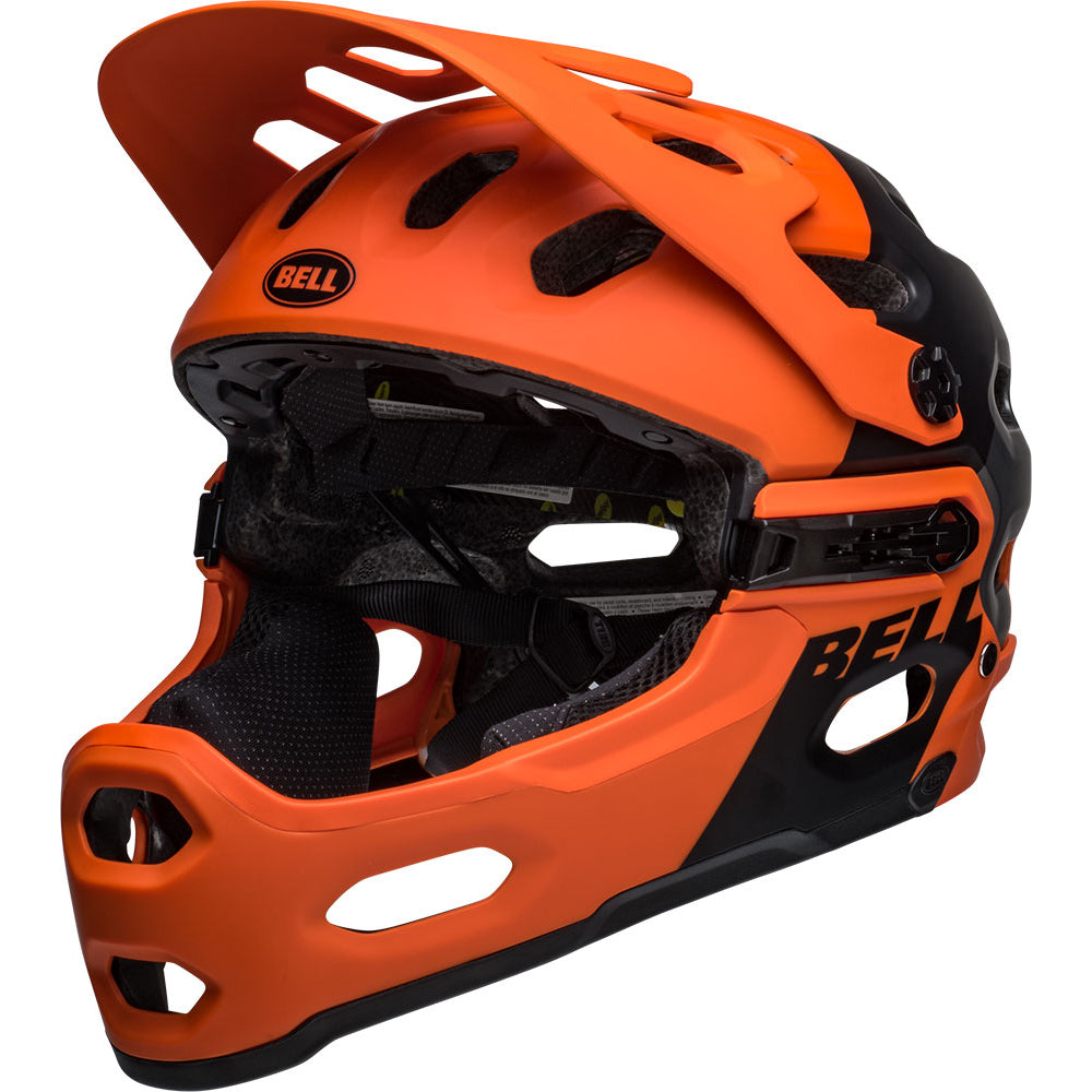 Bell Super 3R MIPS Helmet - S - Matte Orange - Black