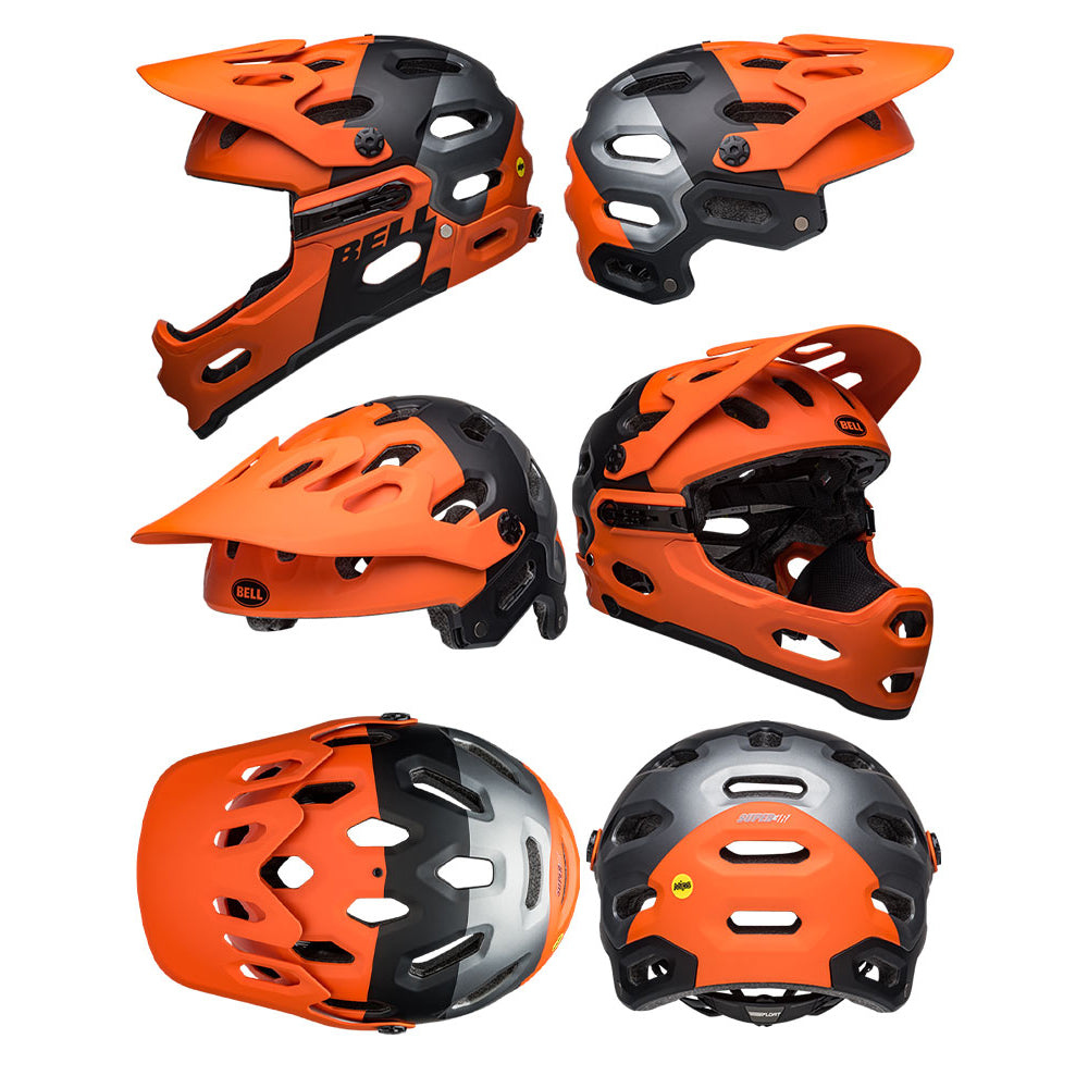 Bell Super 3R MIPS Helmet - L - Matte Orange - Black - AS-NZS 2063-2008 Standard