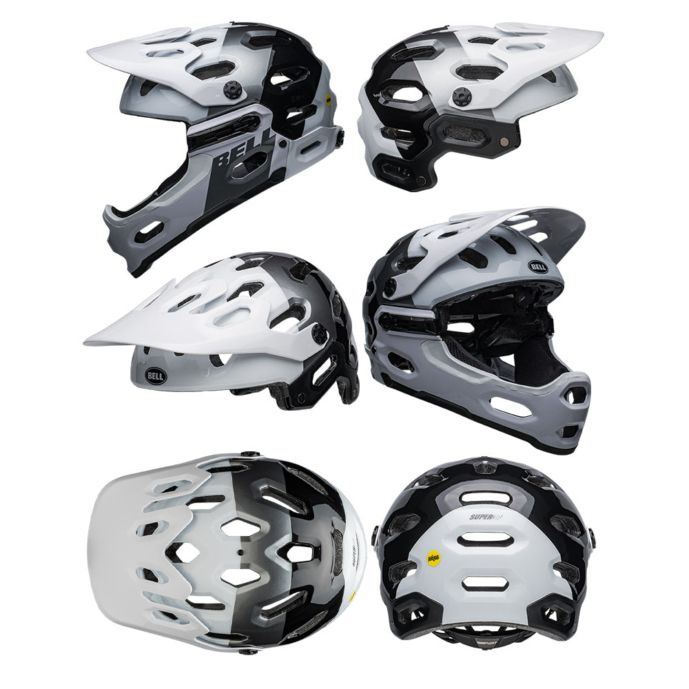 Bell Super 3R MIPS Helmet - L - White - Black - AS-NZS 2063-2008 Standard