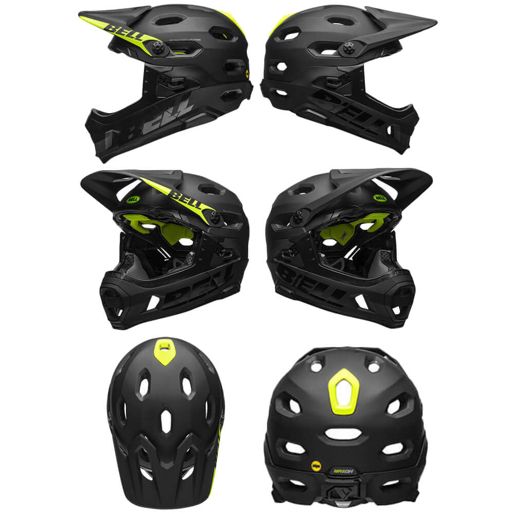 Bell Super DH MIPS Helmet - M - Matte - Gloss Black - AS-NZS 2063-2008 Standard