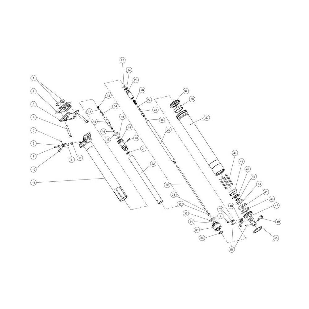 BikeYoke Small Parts - Part Number 7 - Set Screw M4