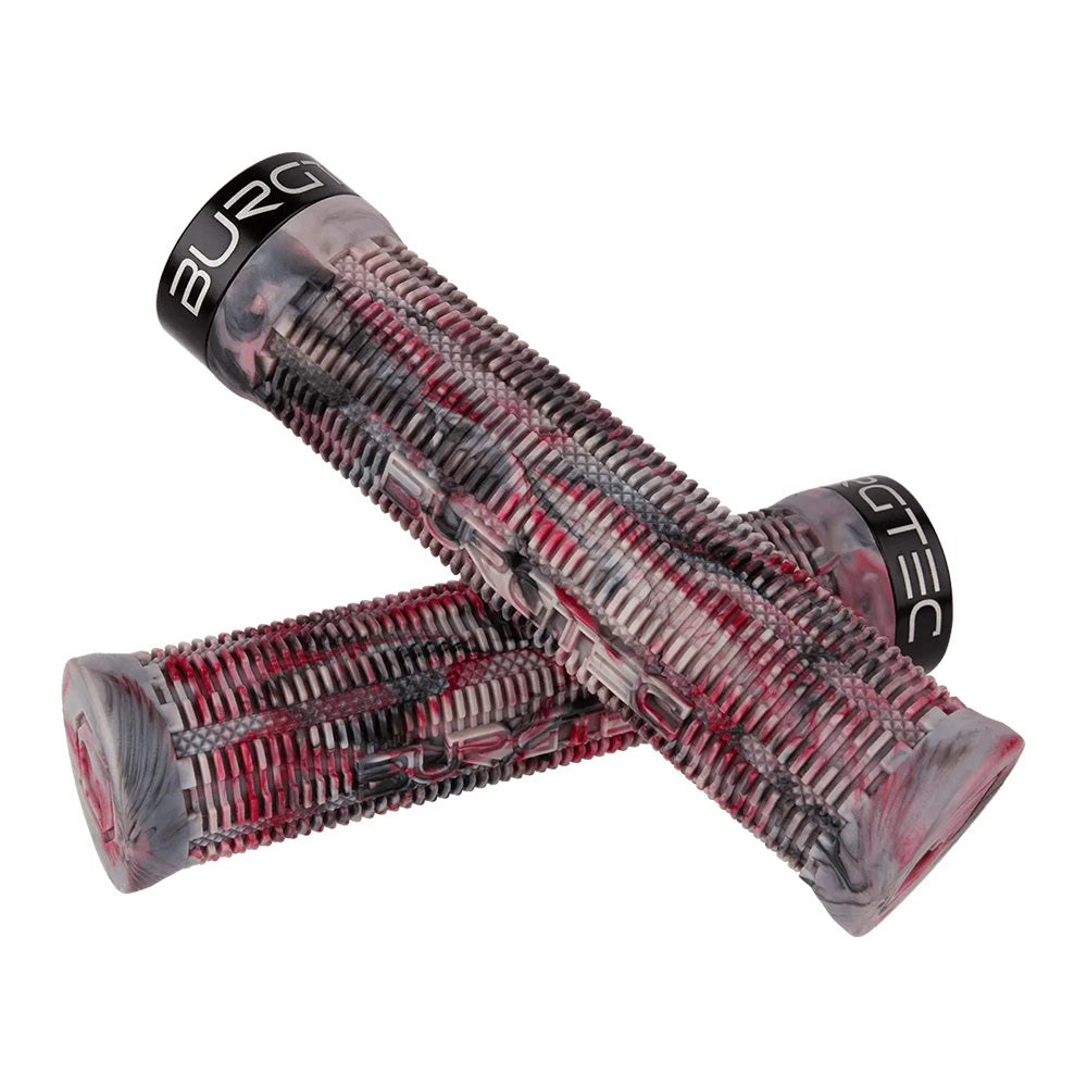 Burgtec Bartender Pro Greg Minnaar Lock-On Grips - Single Lock On - Bloody Mary