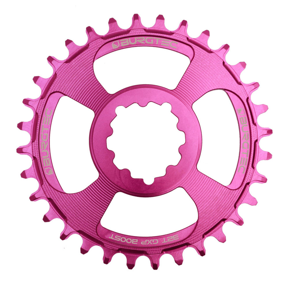 Burgtec Thick-Thin Direct Mount Chain Ring - SRAM Direct Mount - 3mm Boost - Round - Purple Rain - 9-12 Speed - 30T