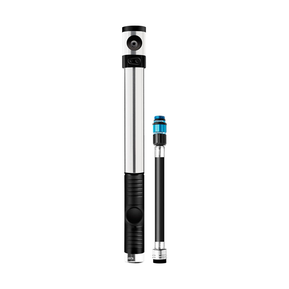Crank Brothers Klic HP Hand Pump - Silver - Black