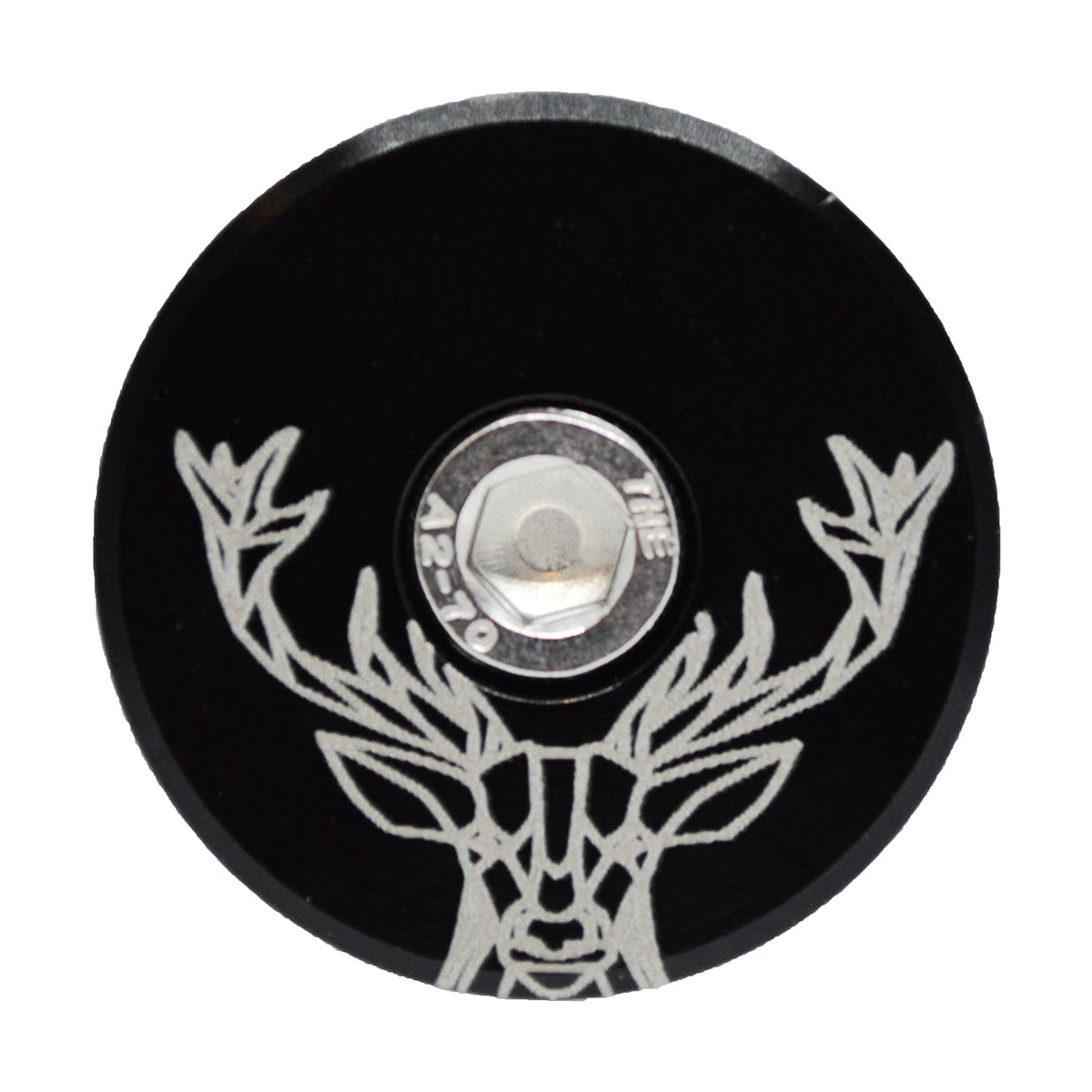 Capped Out Geo Deer Top Cap - Black - Flat