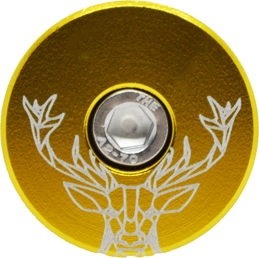 Capped Out Geo Deer Top Cap - Gold - Flat