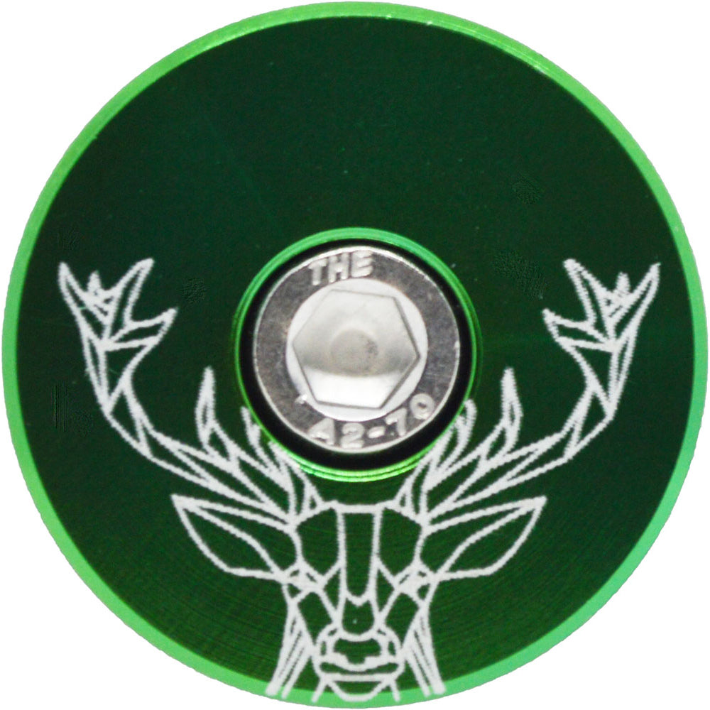 Capped Out Geo Deer Top Cap - Green - Flat