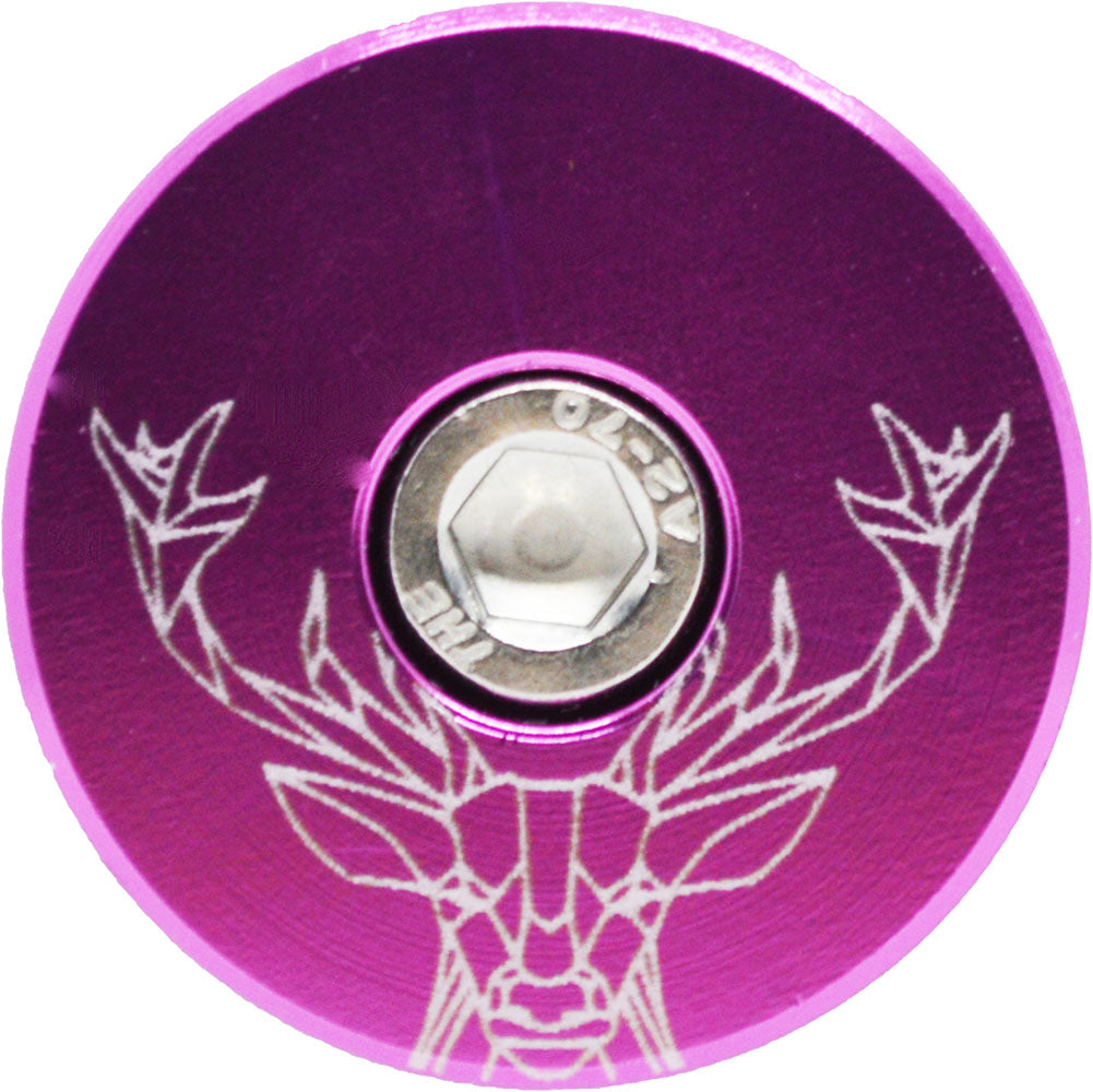 Capped Out Geo Deer Top Cap - Pink - Flat