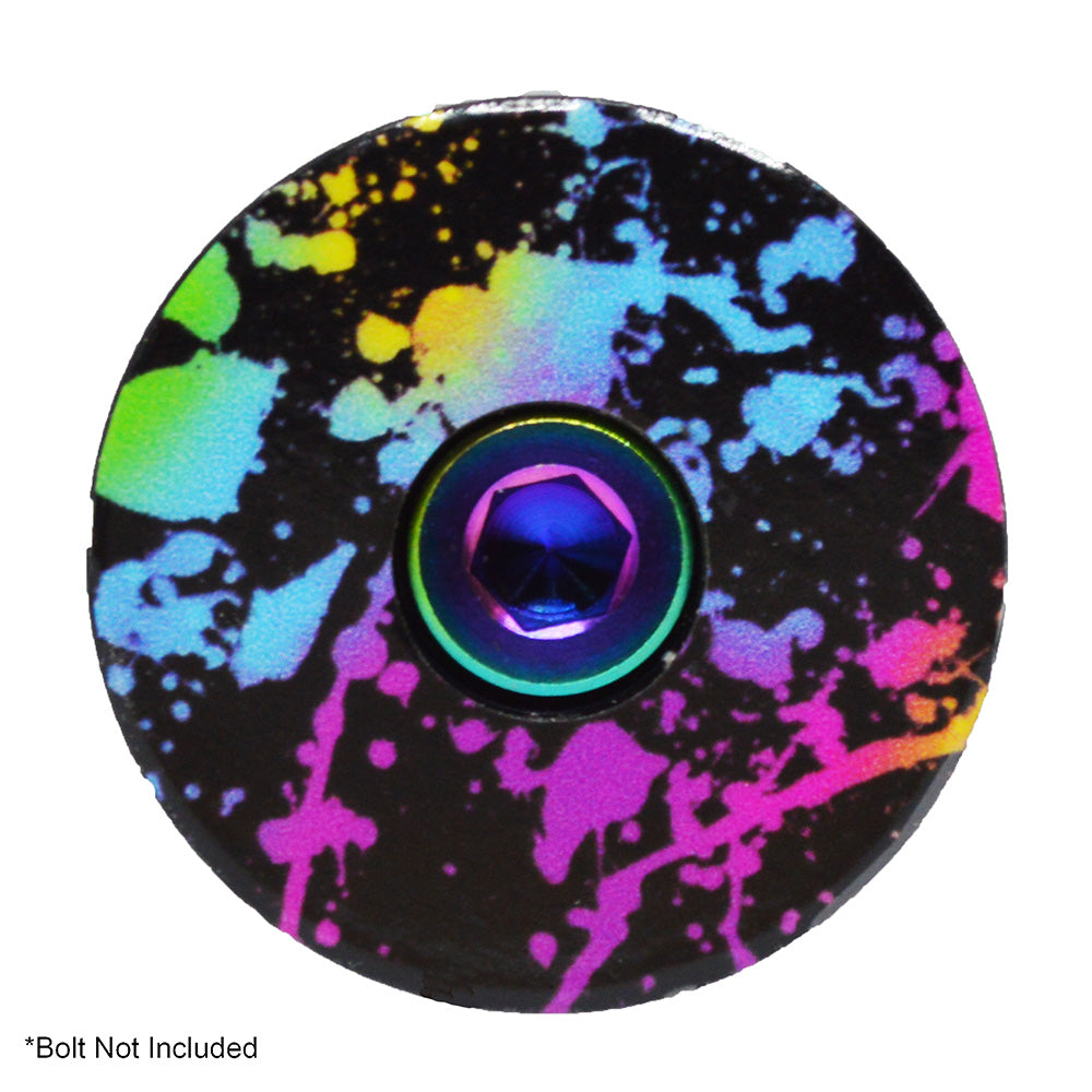 Capped Out Splatter Paint Full Colour Top Cap - Full Colour - Flat