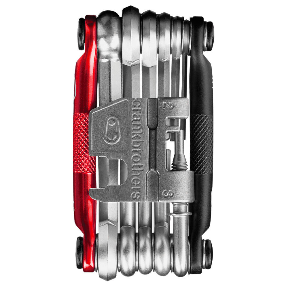 Crank Brothers M Series Multi Tool - Black - Red - M17
