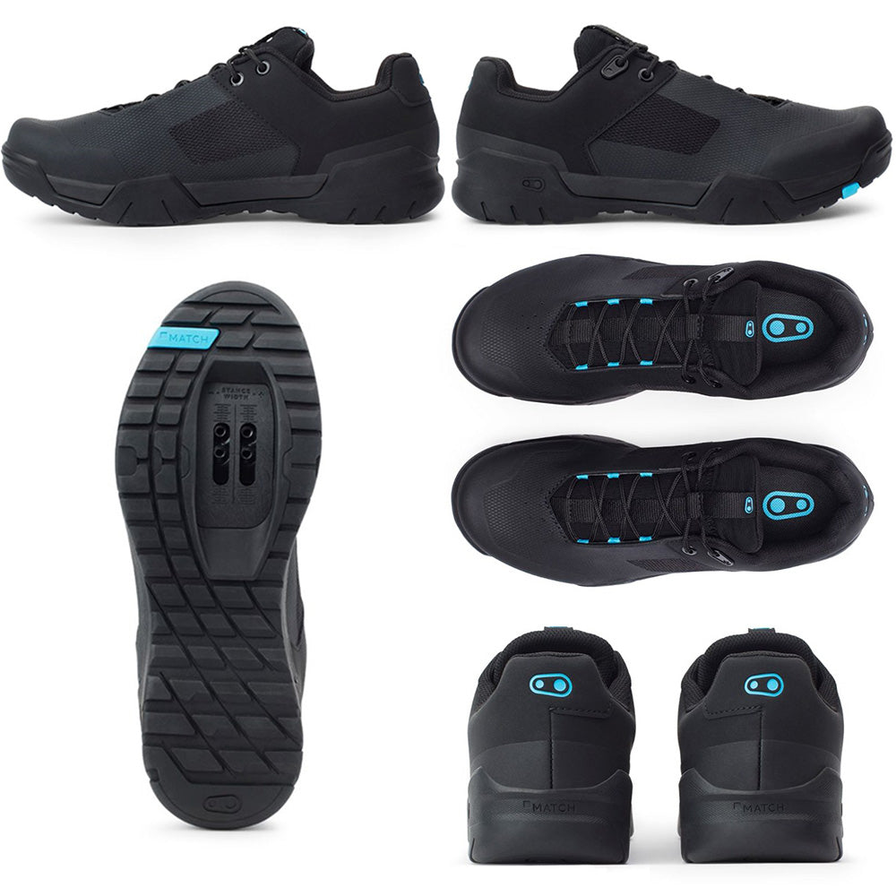 Crank Brothers Mallet E Lace Clipless Shoes - US 11.0 - Black - Blue