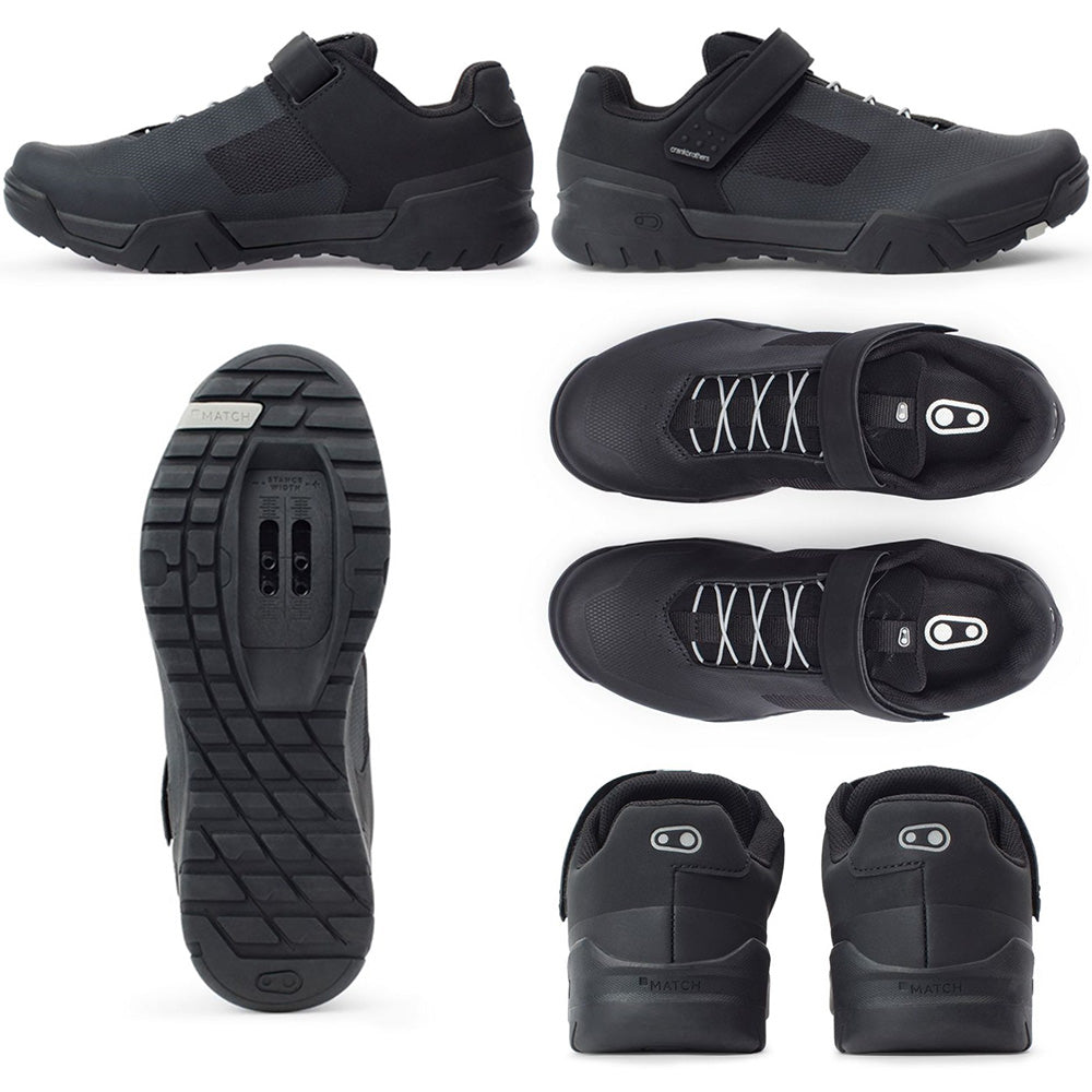 Crank Brothers Mallet E Speedlace Clipless Shoes - US 12.0 - Black - Silver