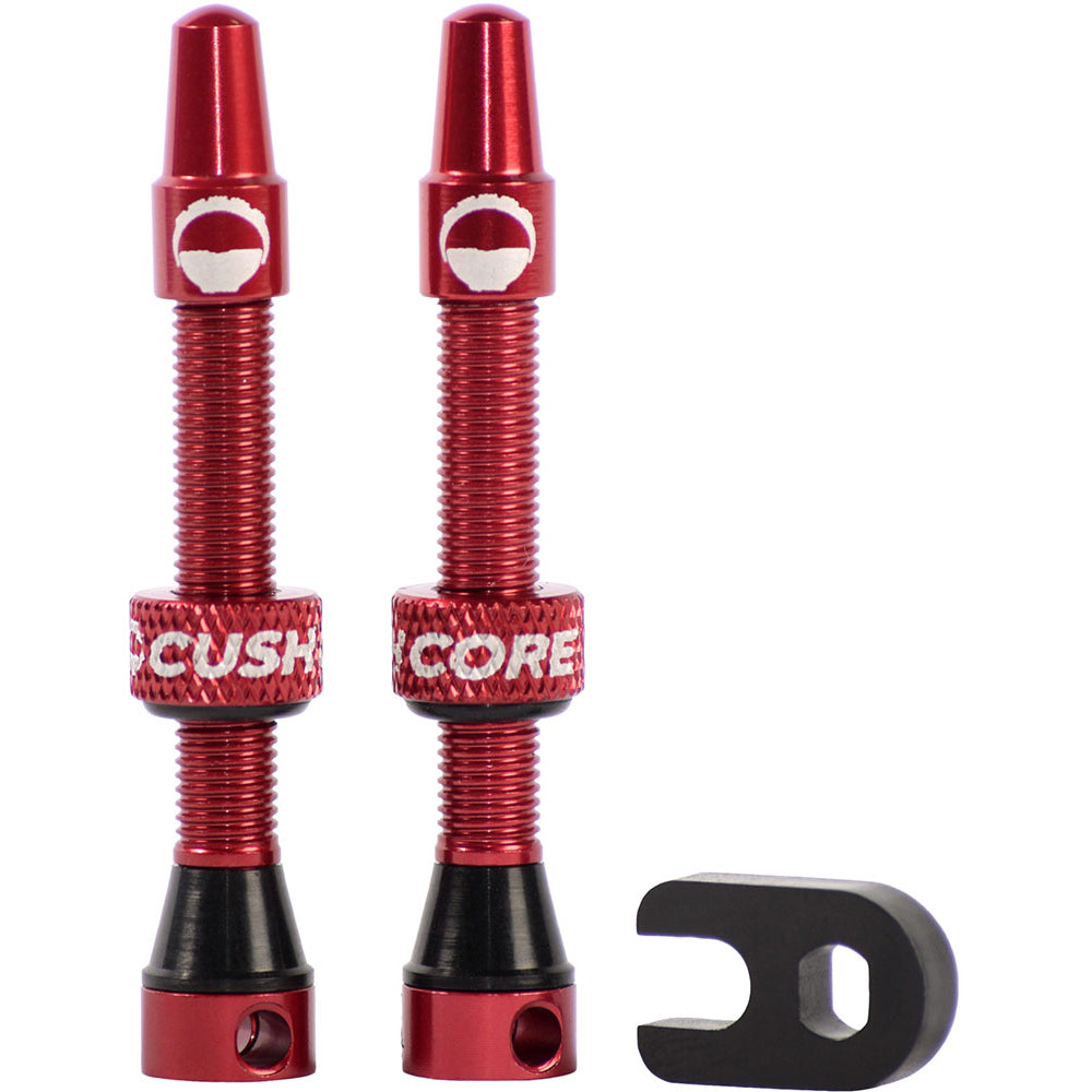 CushCore Tubeless Valves - Red - 55mm