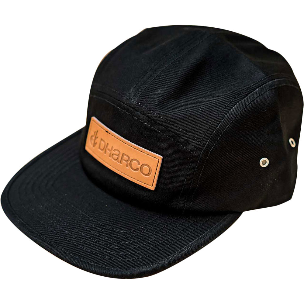 DHaRCO 5 Panel Cotton Snapback Hat - One Size Fits Most - Stealth