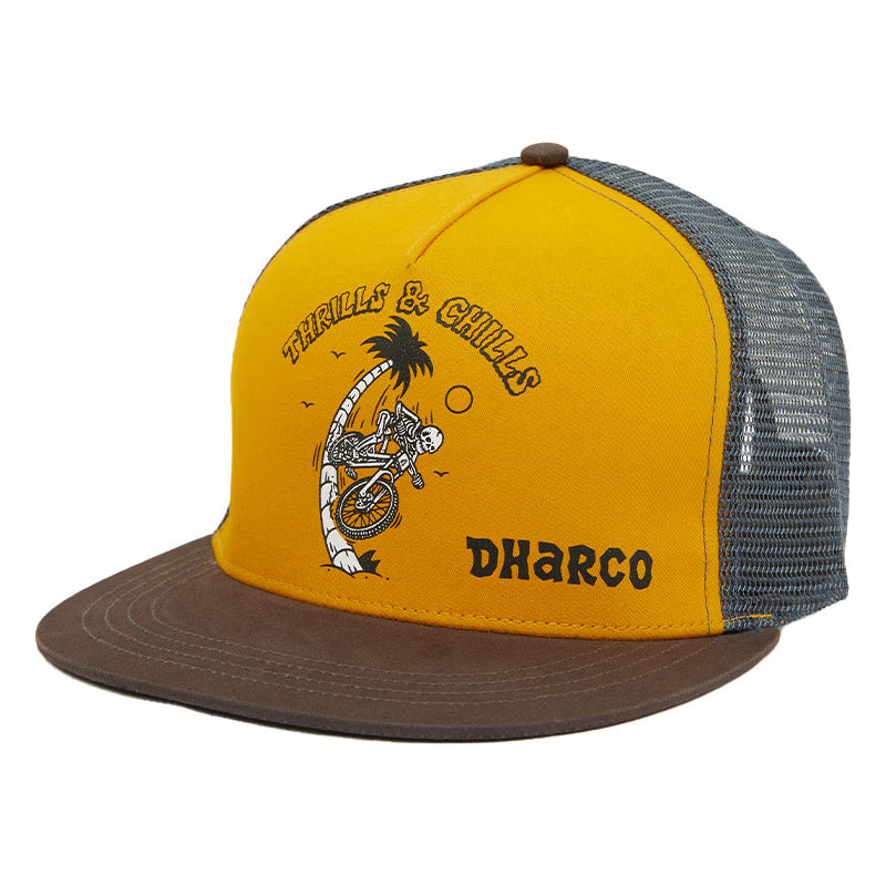 DHaRCO Flat Brim Trucker Hat - One Size Fits Most - Chills
