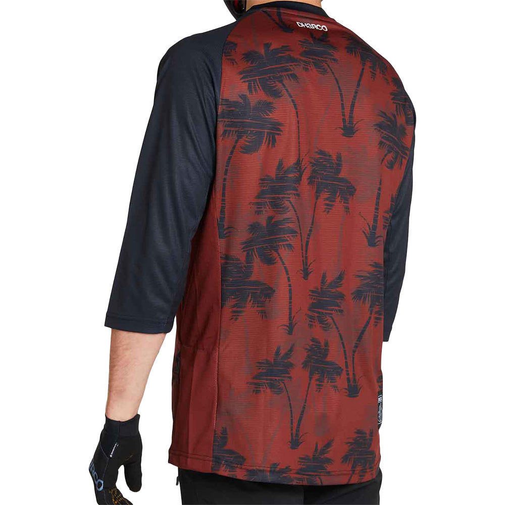 DHaRCO Men's 3-4 Sleeve Jersey - L - Spicy Palm