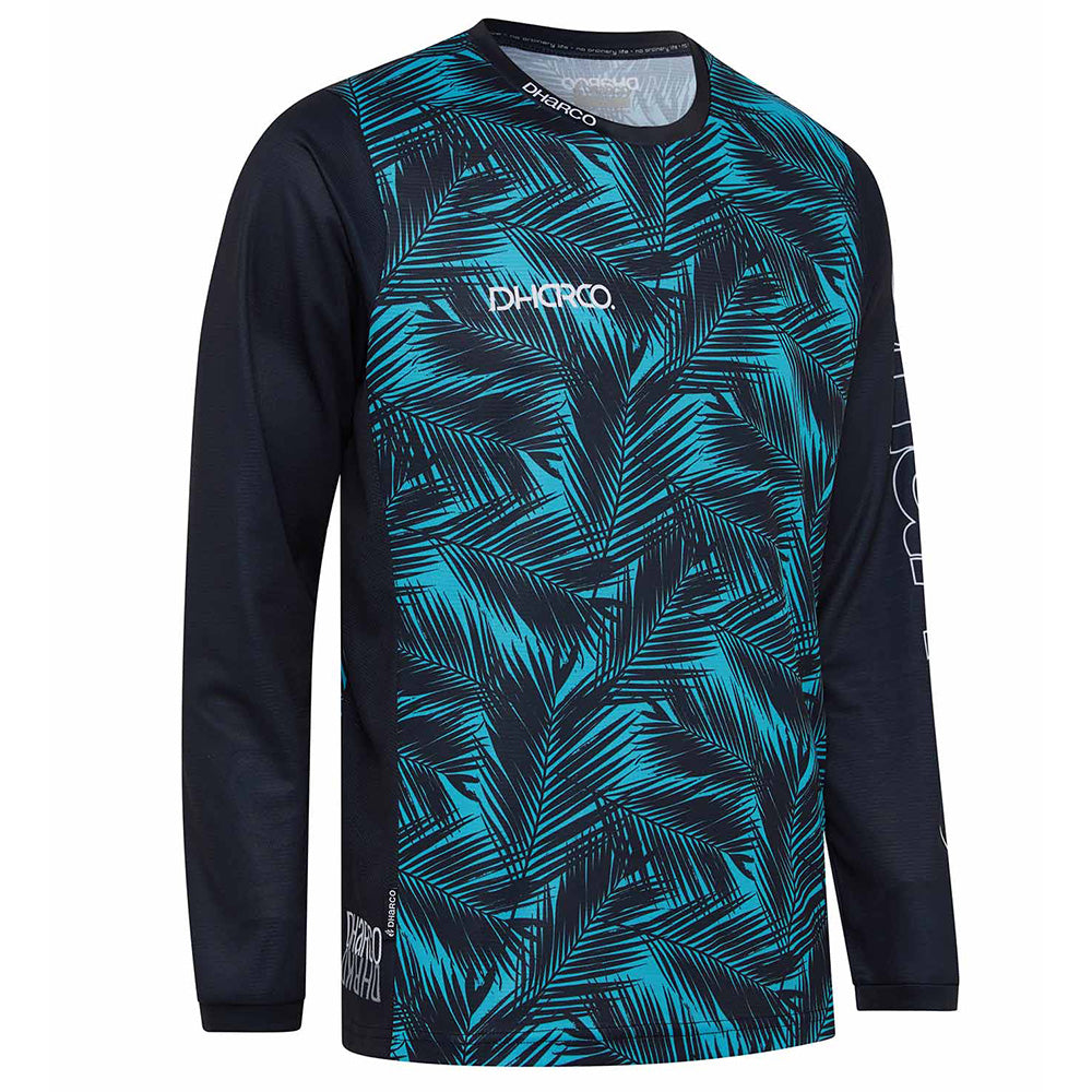 DHaRCO Men's Gravity Long Sleeve Jersey - L - Ice Palm
