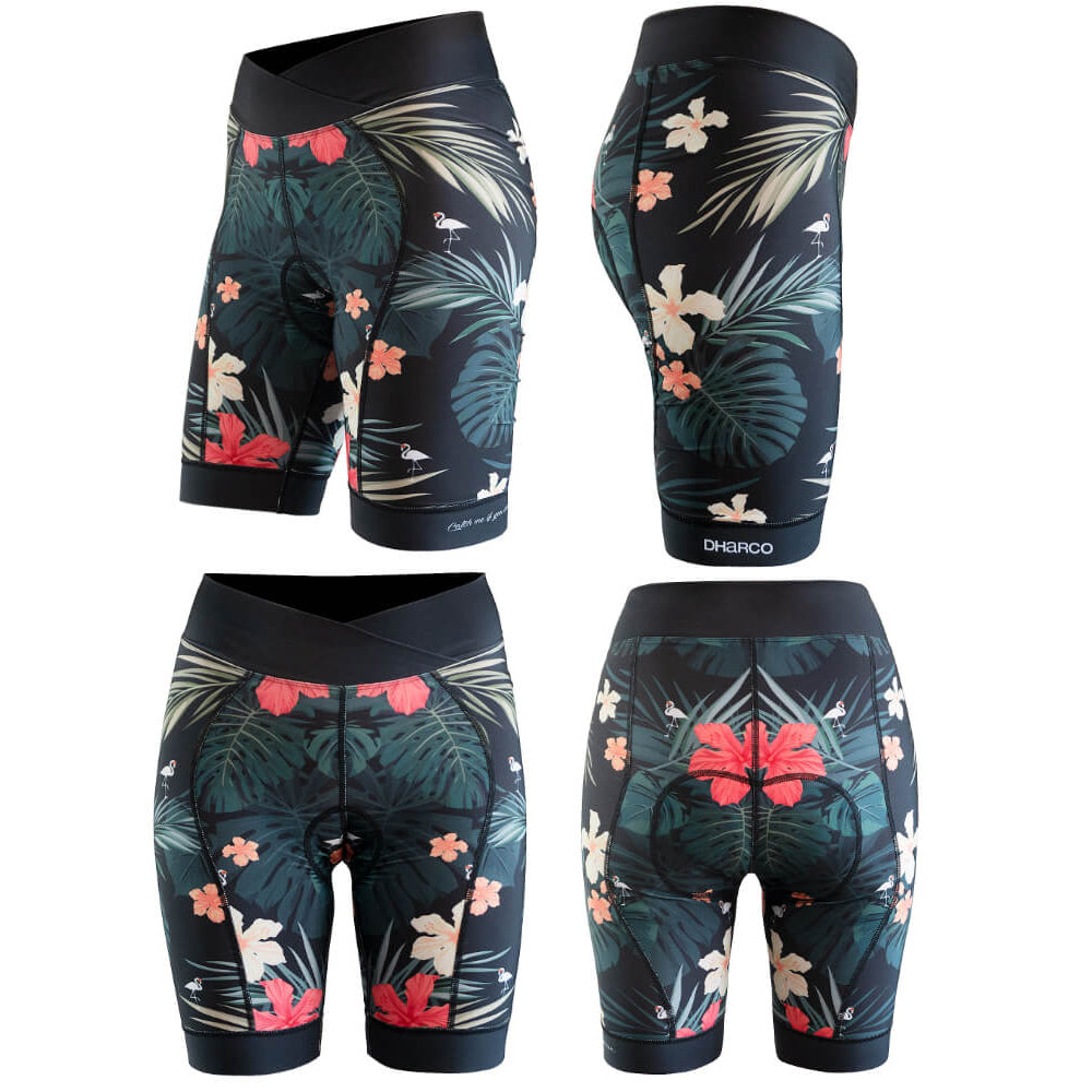 DHaRCO Women's Padded Knicks Party Pants - M - Hawaiian Flamingo