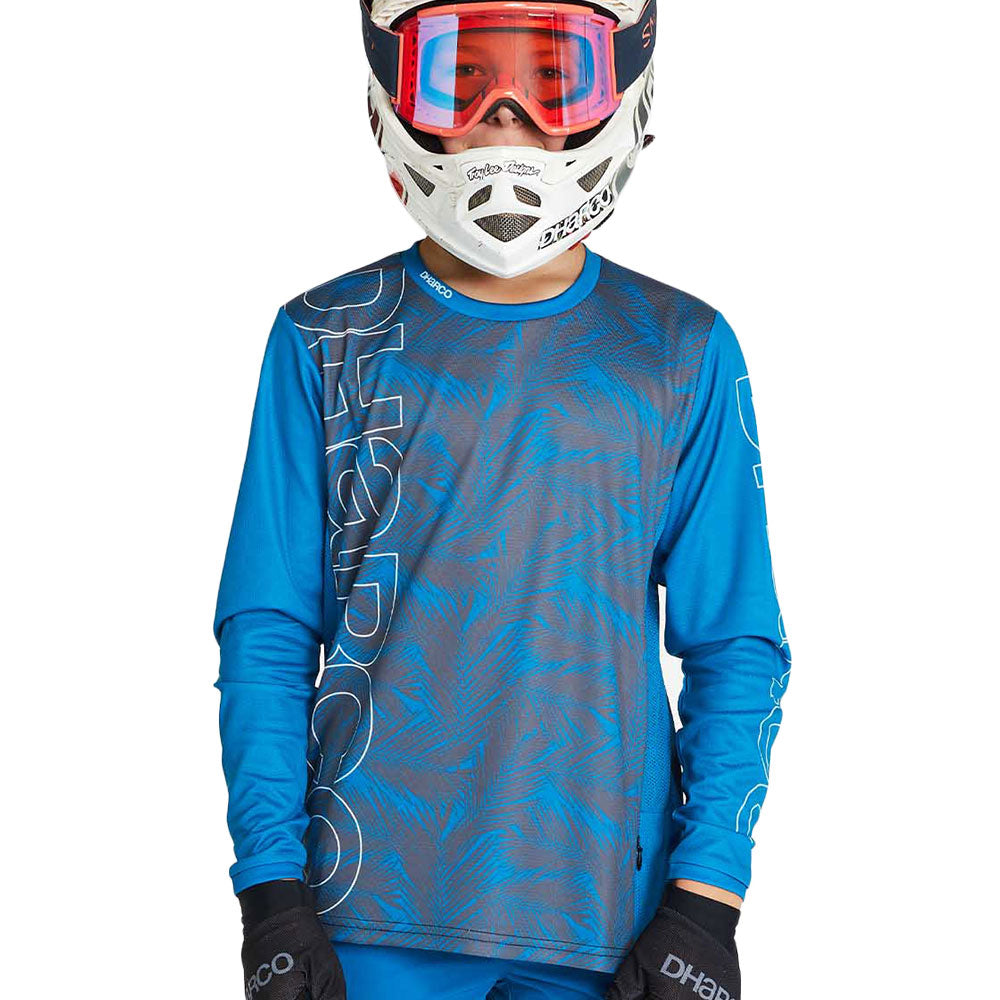 DHaRCO Youth Gravity Long Sleeve Jersey - Youth XS - Steel Blades