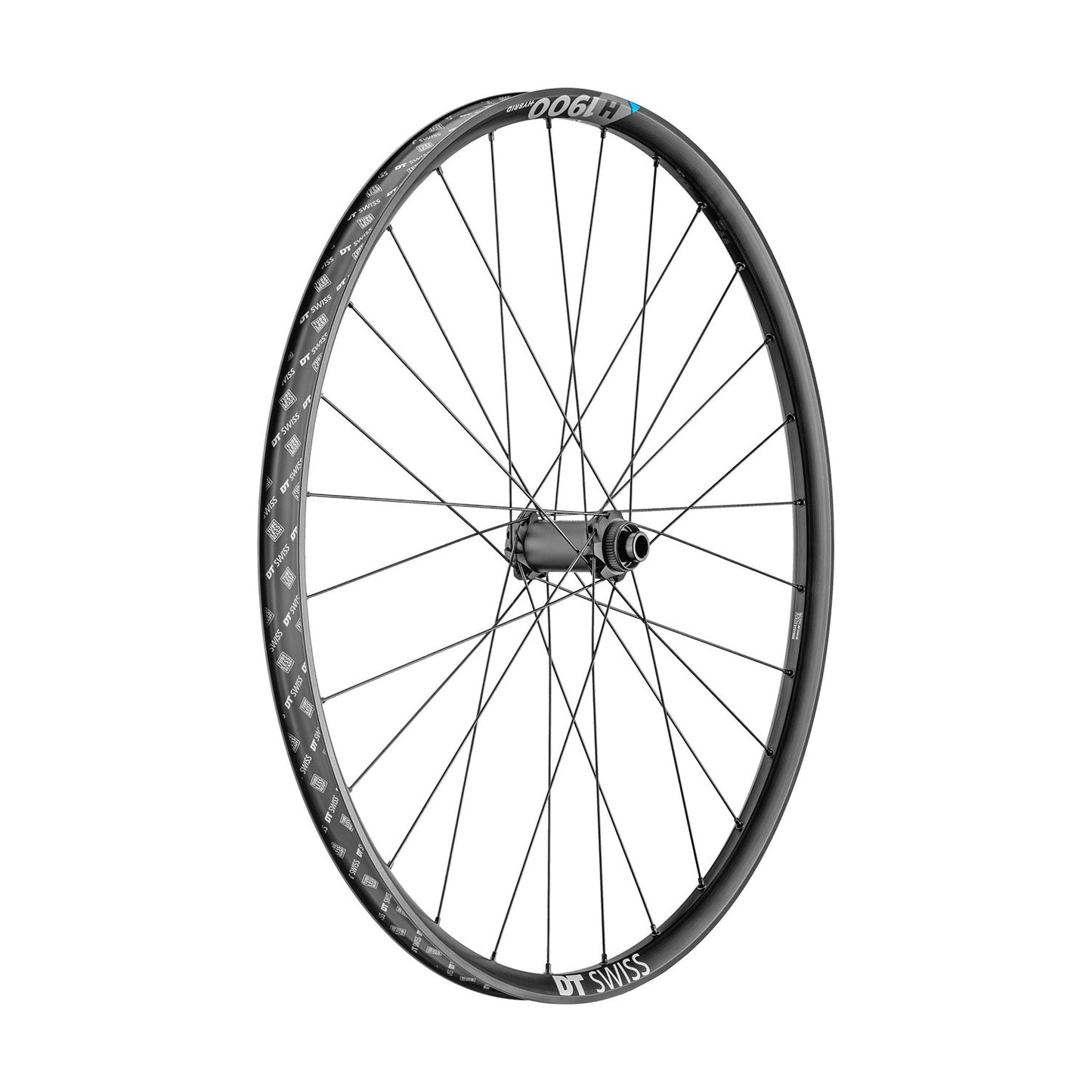 DT Swiss H1900 Spline Front Wheel - Black - 15x110mm Boost - 2022 - 6 Bolt - 30mm - Front - 27.5 Inch