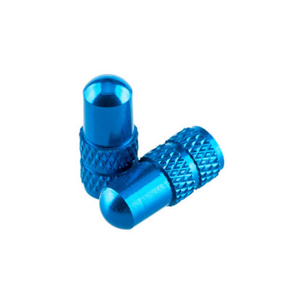 Deity Presta Valve Caps - Blue - Presta - Pair