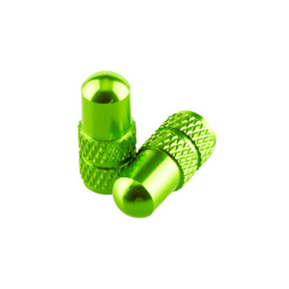 Deity Presta Valve Caps - Green - Presta - Pair