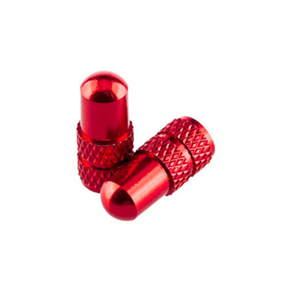 Deity Presta Valve Caps - Red - Presta - Pair